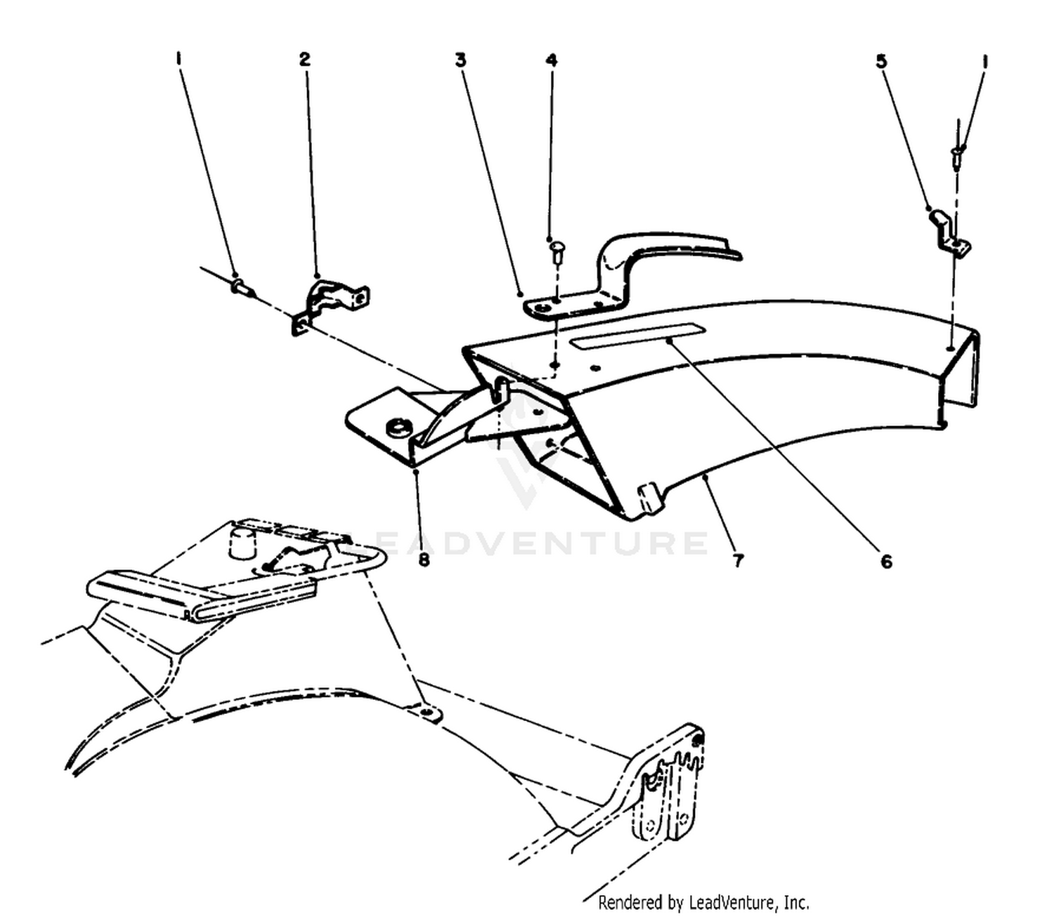 Side Discharge Chute Model No. 59110 (optional)