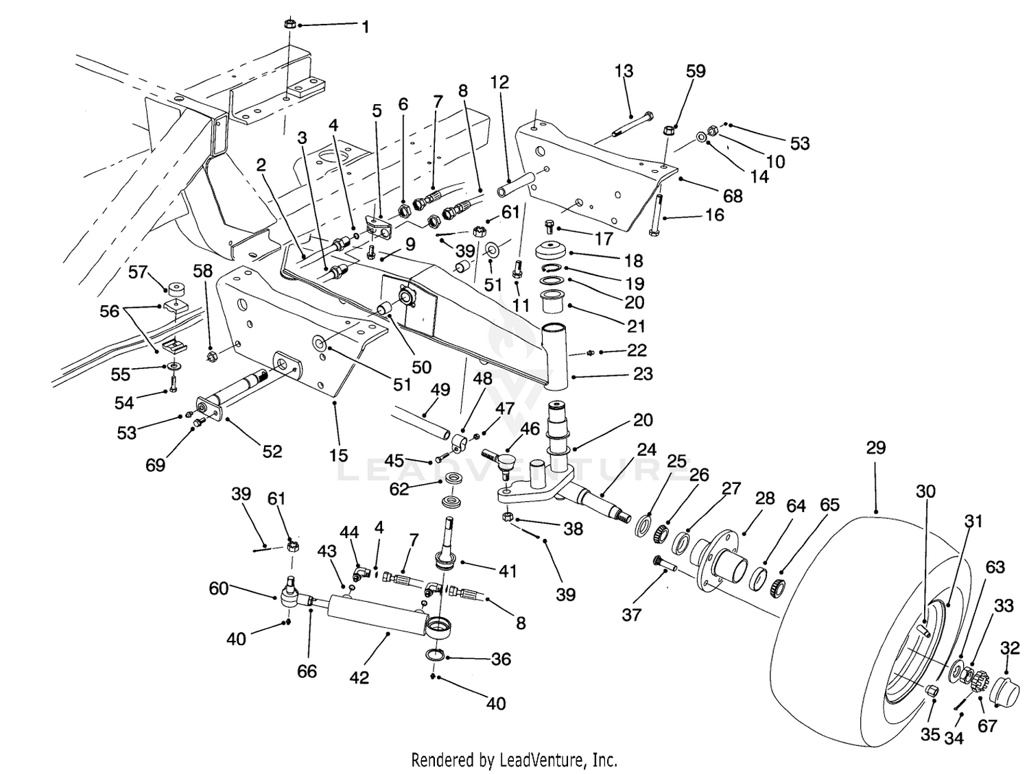 Rear Axle Assembly (model No. 30450)