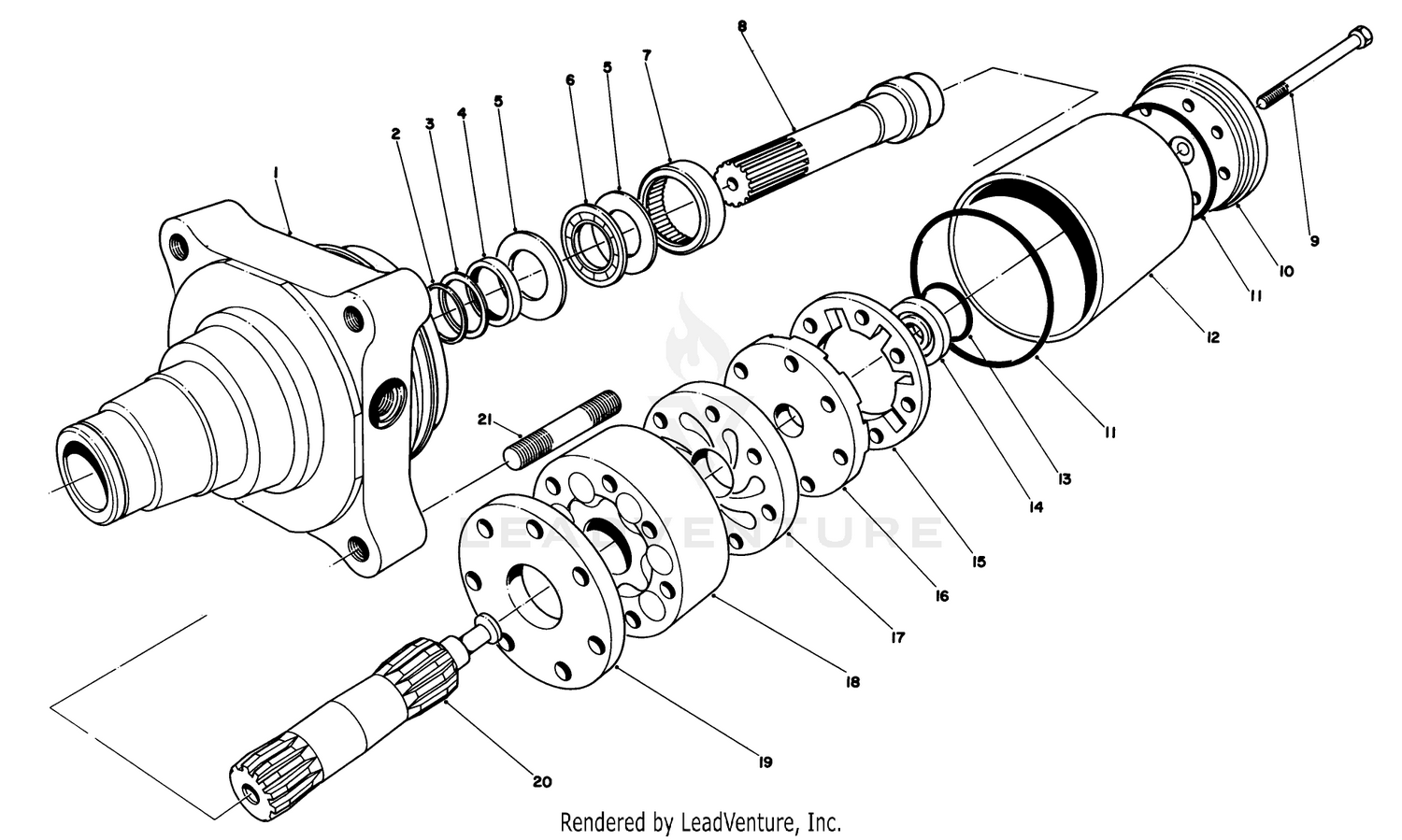 Wheel Drive Motor Assembly No. 52-7720
