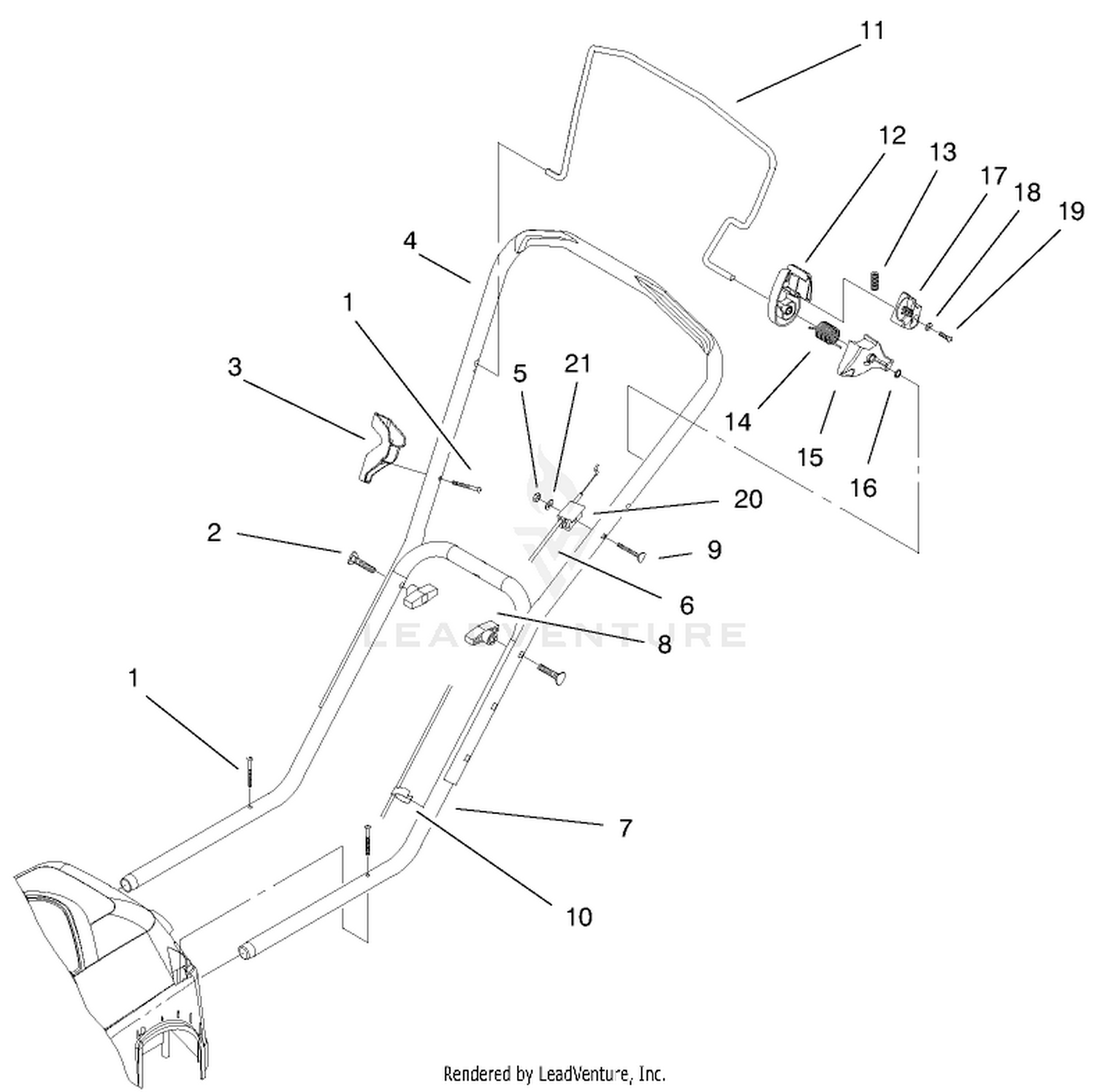 Handle  Controls Assembly