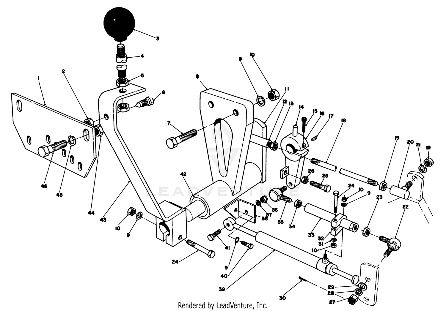 Reel Speed Control Lever Assembly