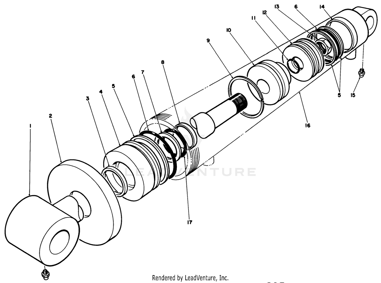 Hydraulic Cylinder Assembly No. 74-2170