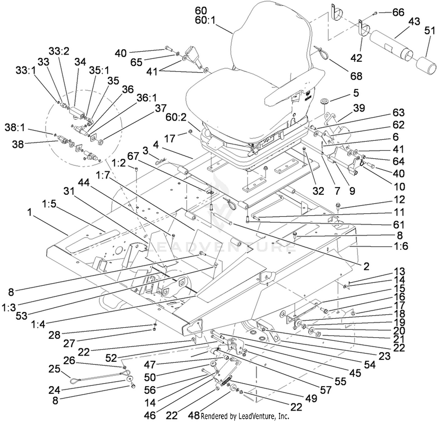 Platform and Seat Base Assembly