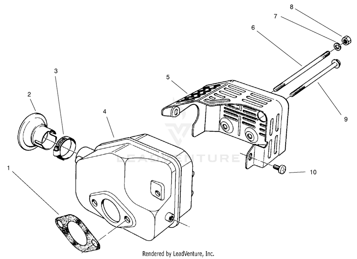 Muffler Assembly (model No. 47pt7-7)