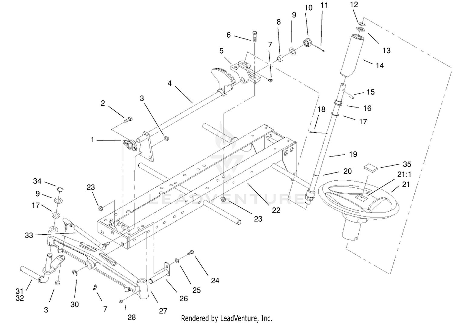 Frame, Axle  Steering System