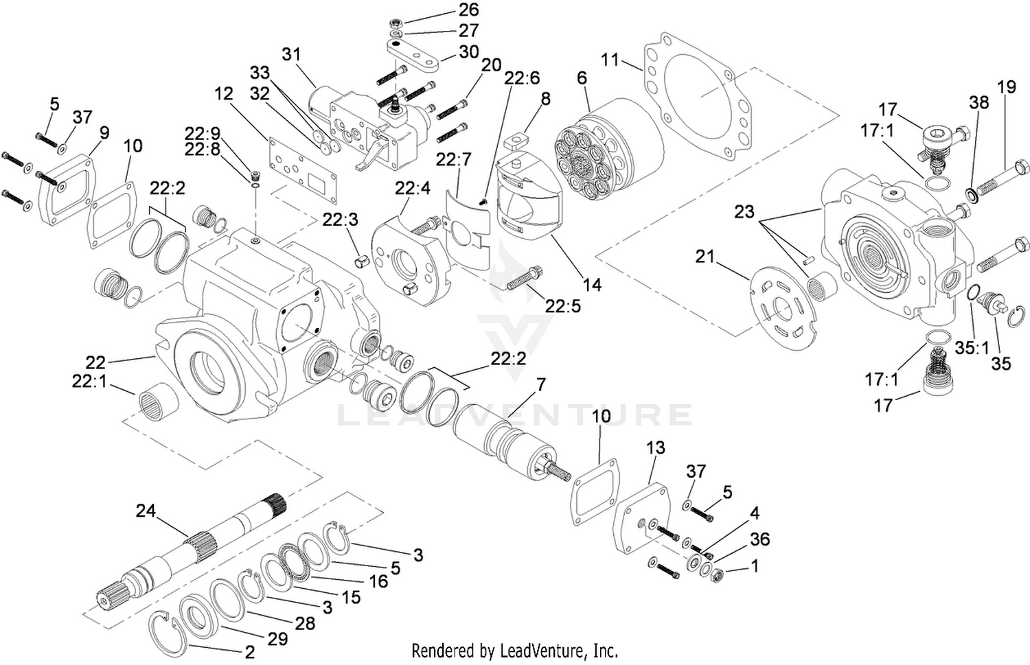 Piston Pump Assembly No. 114-4188