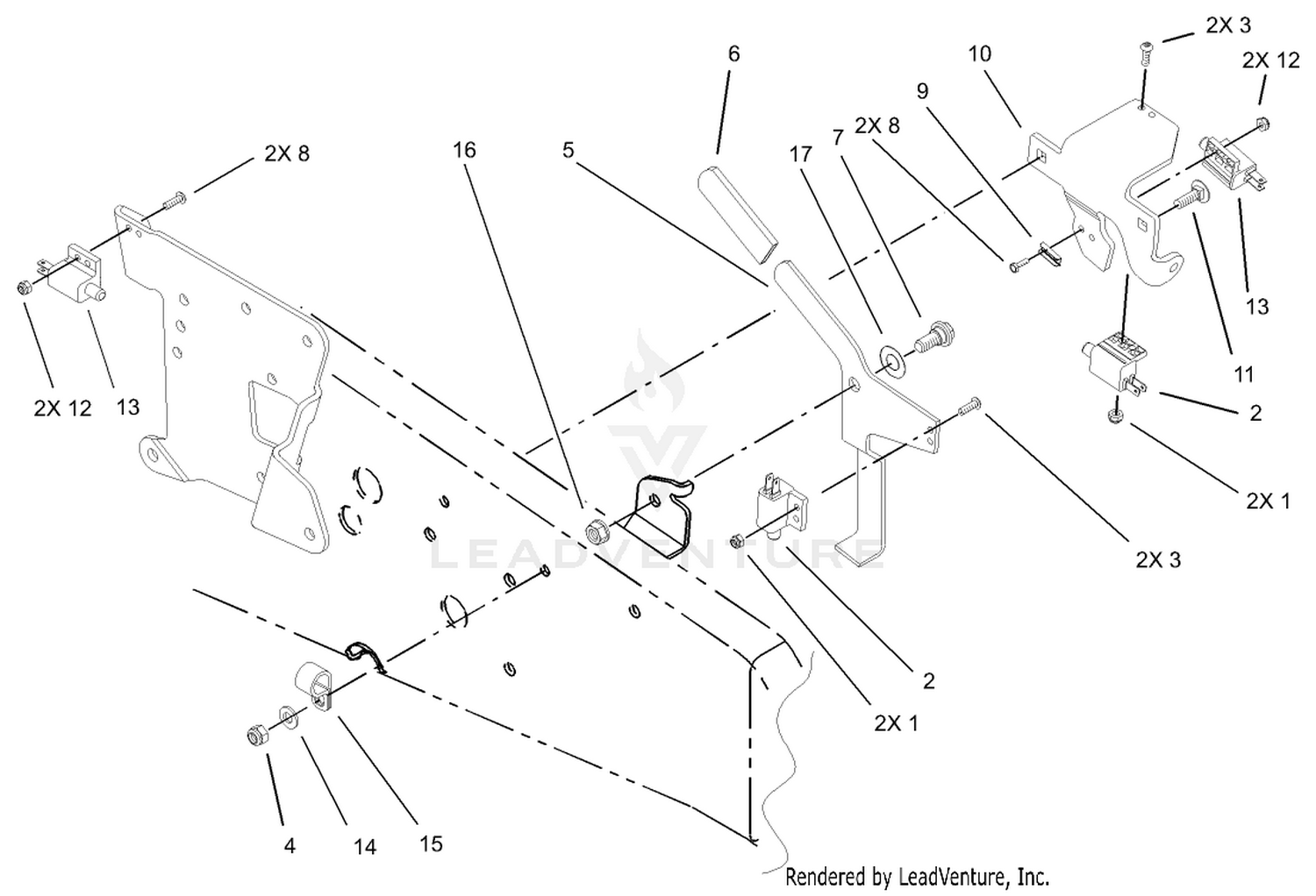 Parking Brake Upper Assembly