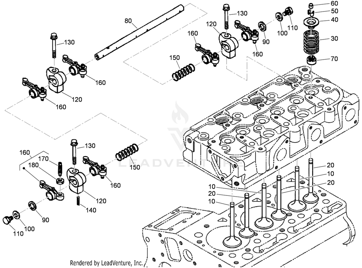 Valve and Rocker Arm Assembly