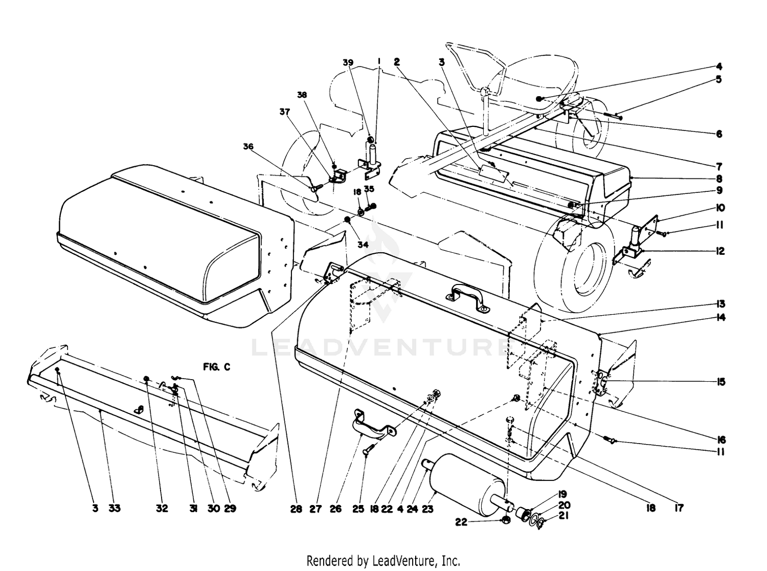 Grass Catcher Kit (optional) Part No. 4-7469