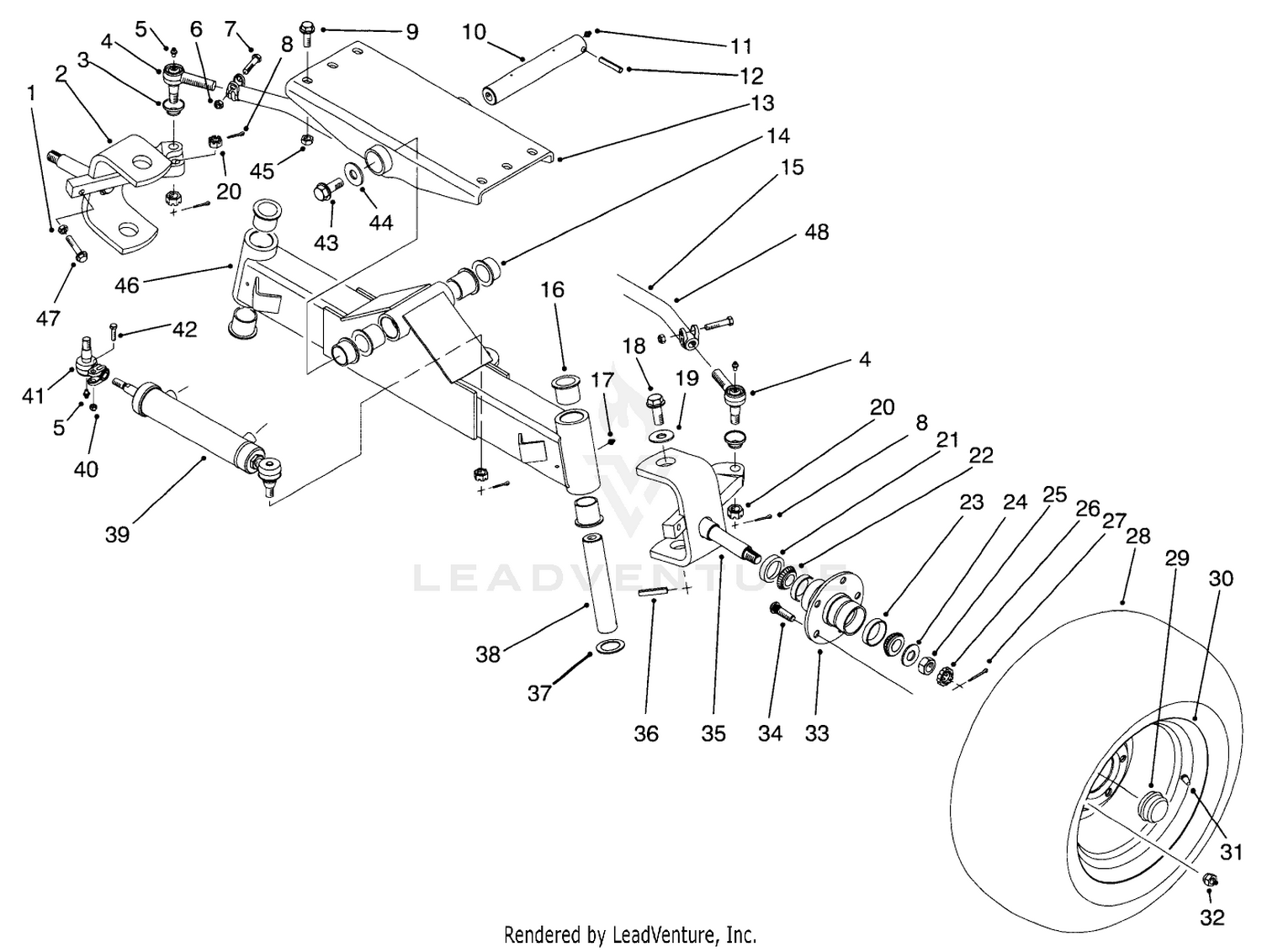 Rear Axle Assembly (model No. 30301)