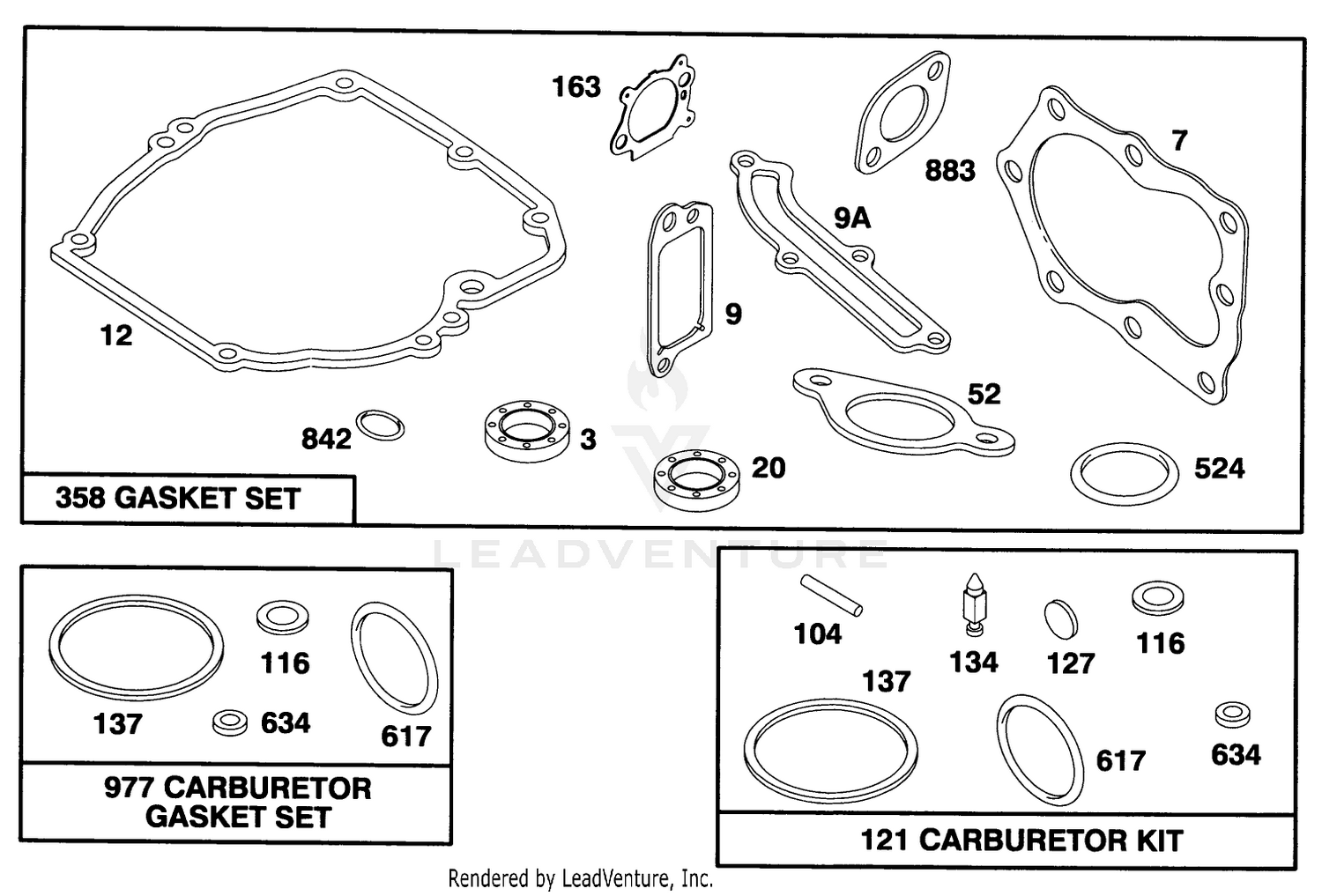 Engine Briggs  Stratton Model 12f802-0667-01 9