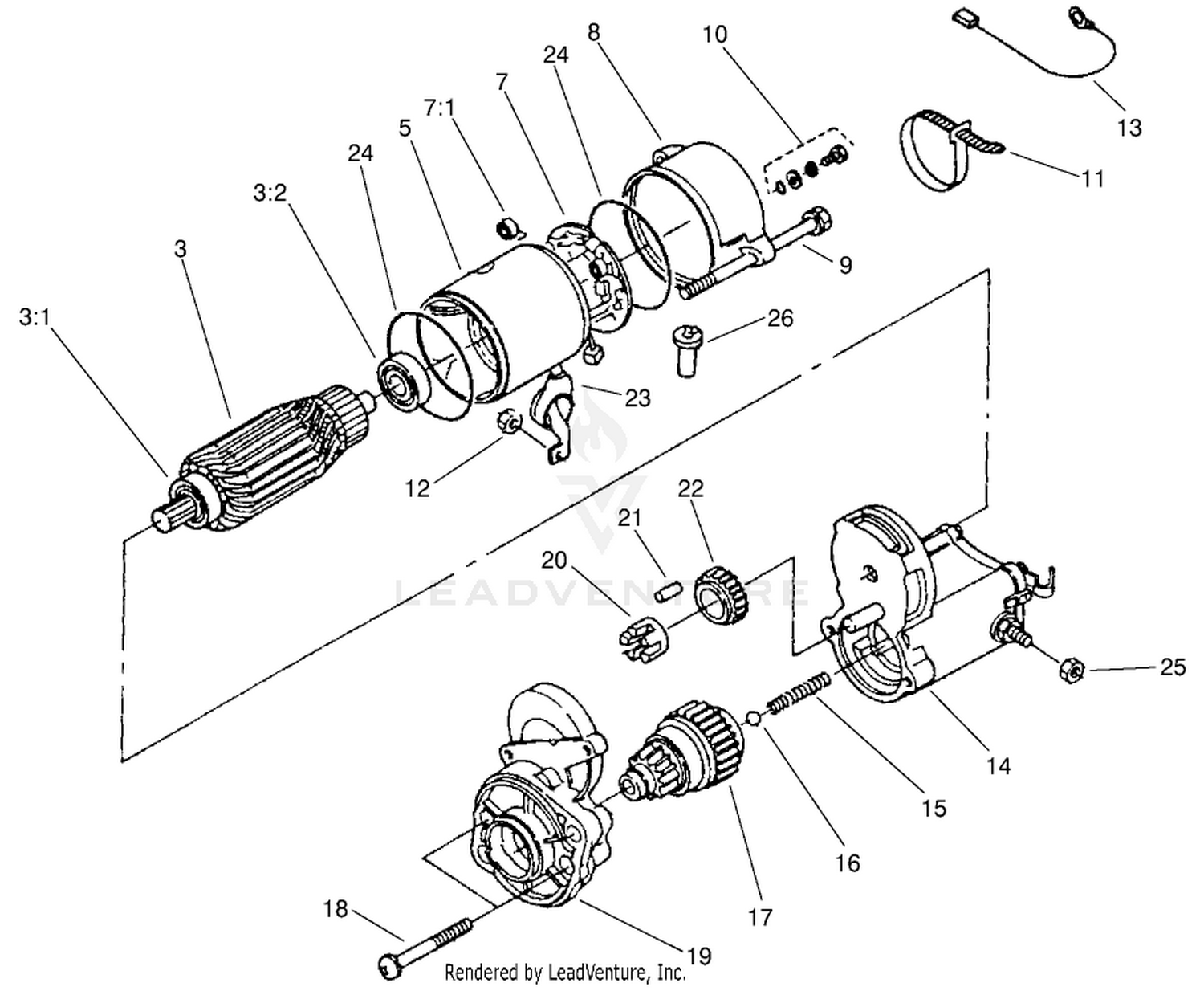 Starter Assembly No. 98-9705