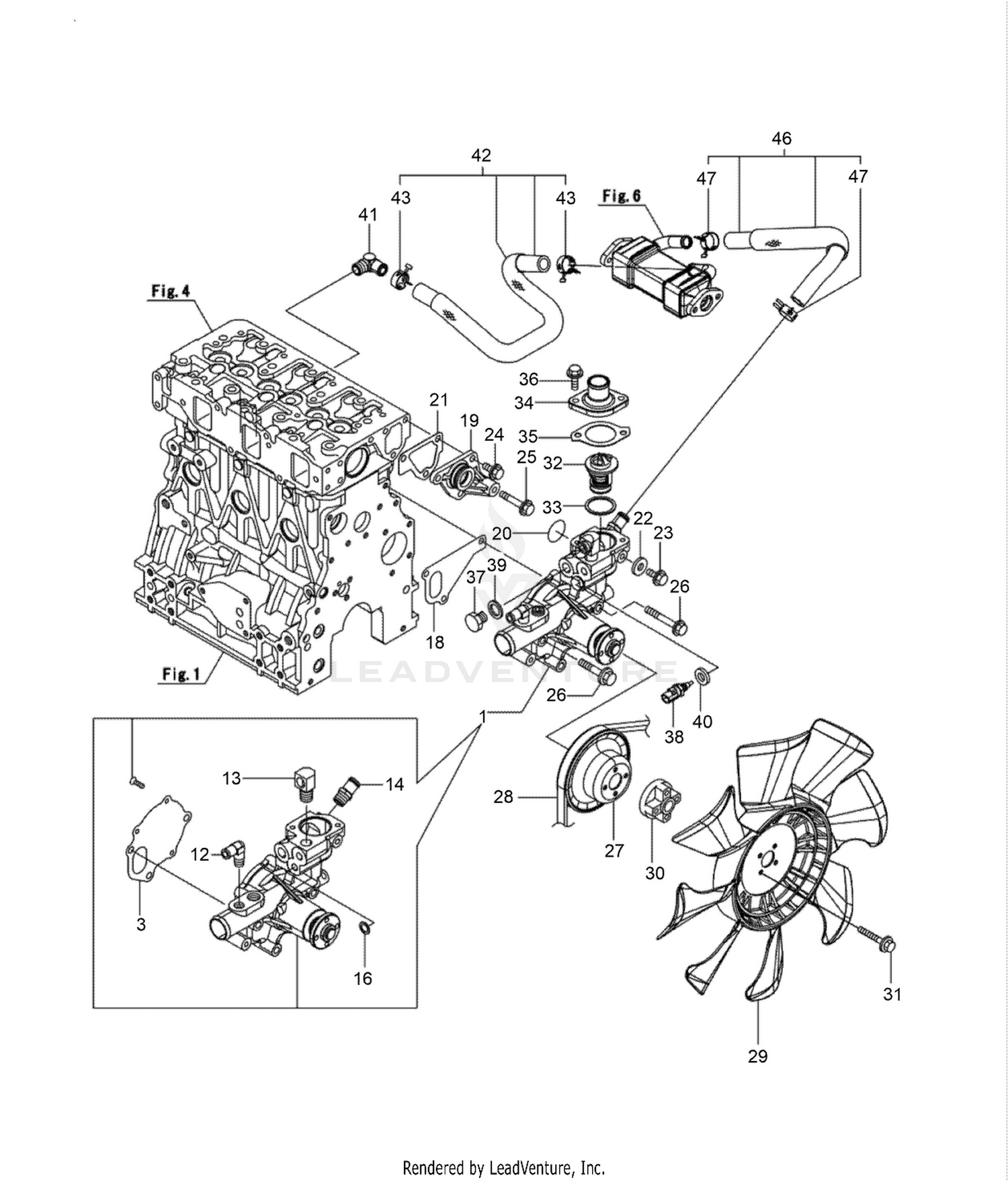 Cooling Water System Assembly