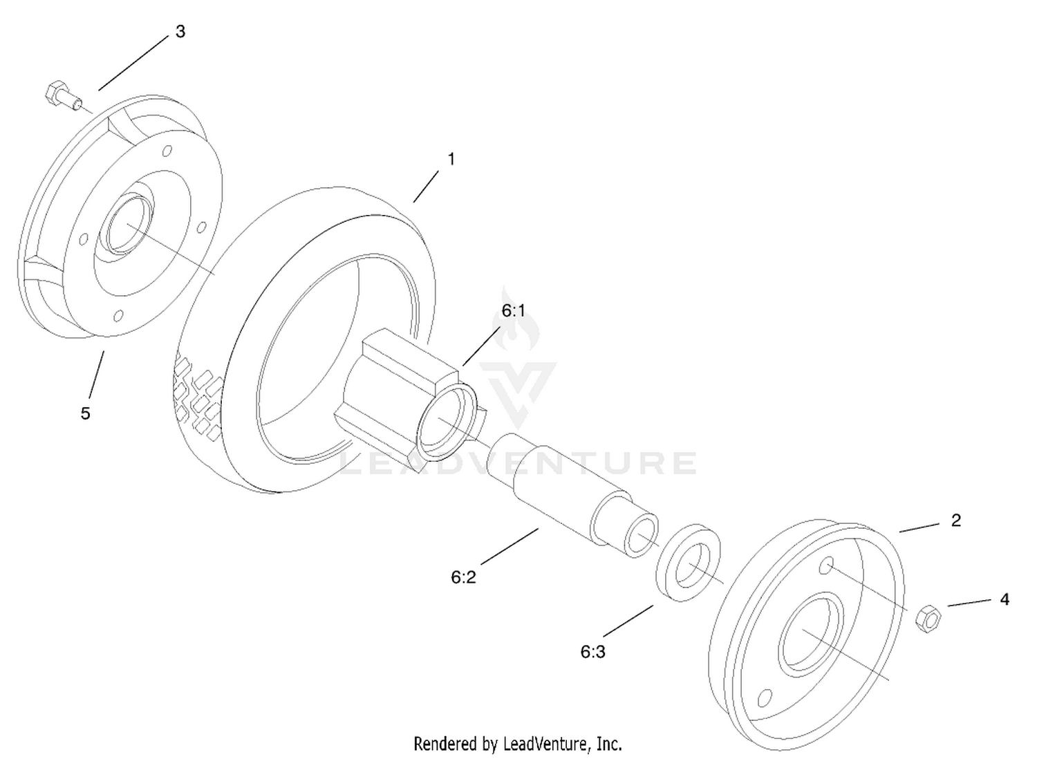 Rear Wheel  Tire Assembly No. 74-1720