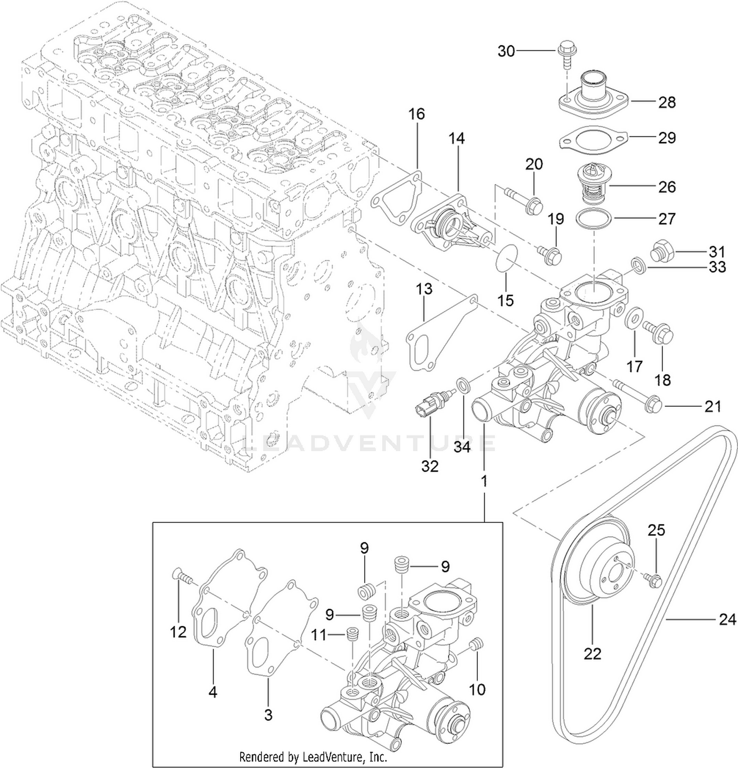 Cooling Water System Assembly