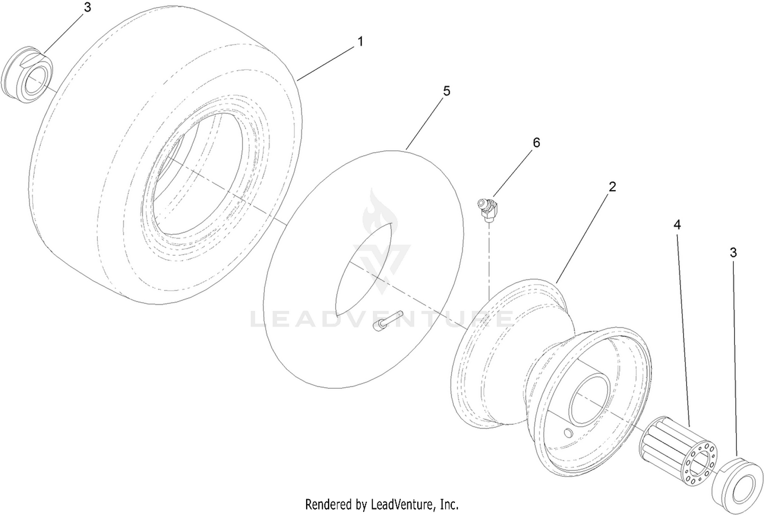 Caster Wheel Assembly No. 99-1268