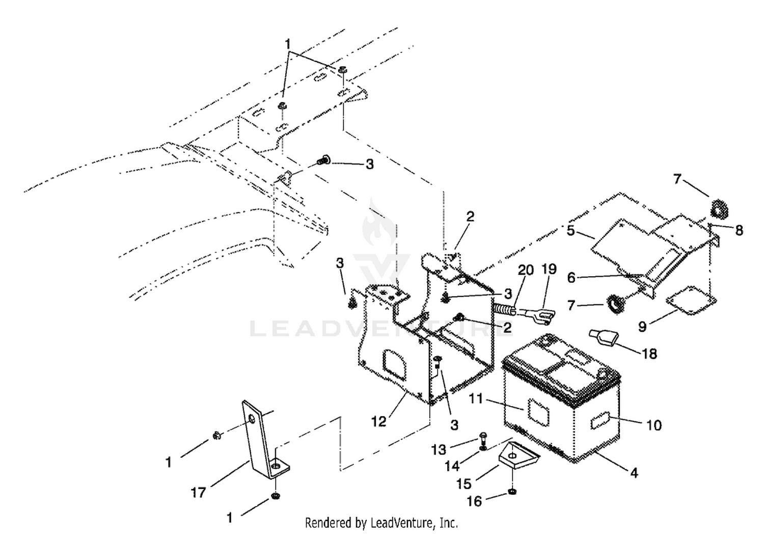 BATTERY MOUNT ASM