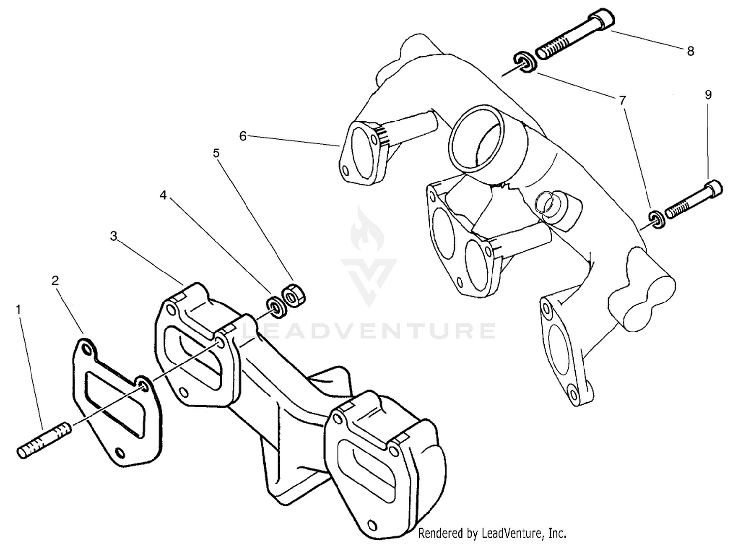 Intake  Exhaust Manifold Assembly