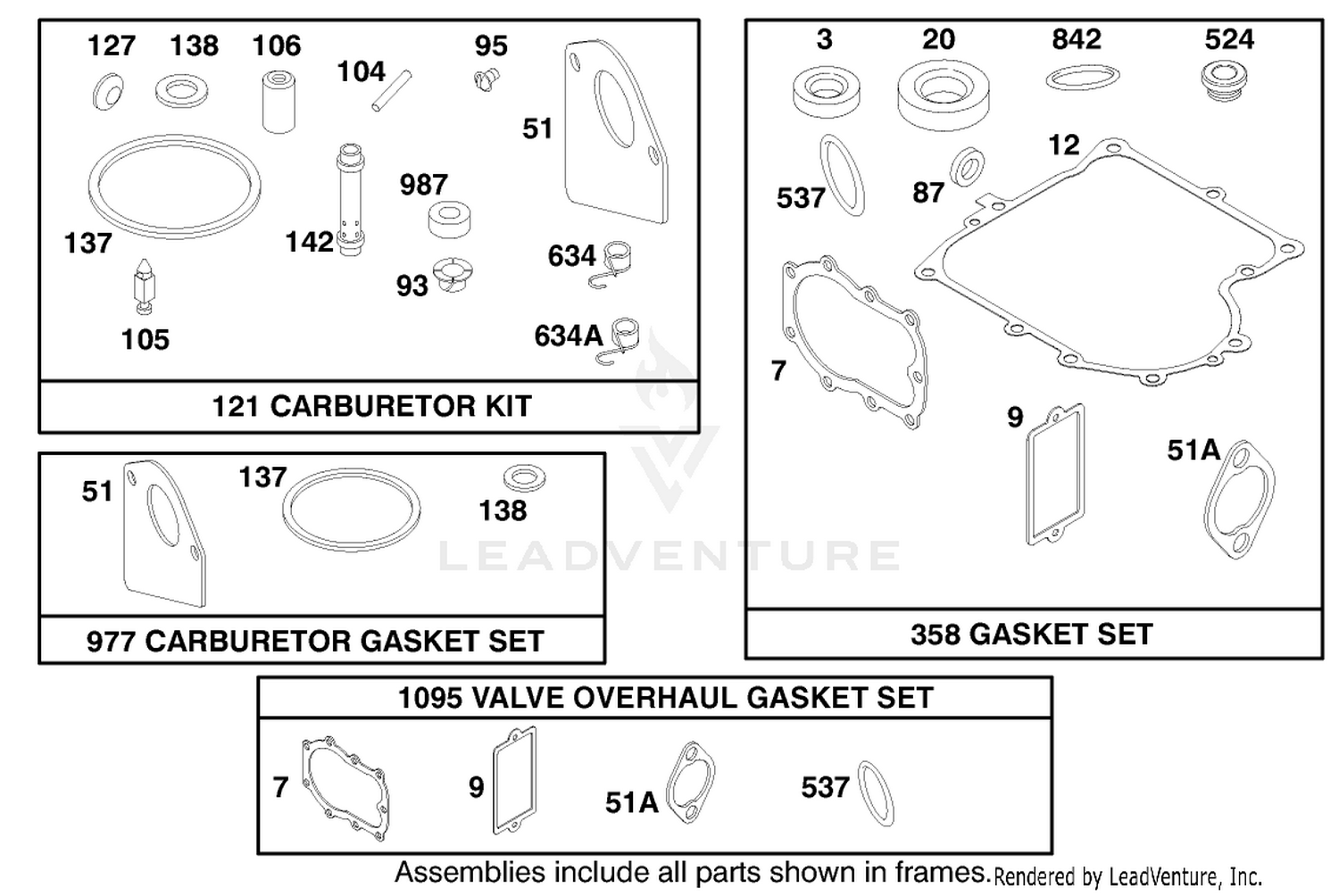Engine Briggs  Stratton Model 284707-1148-E1 9