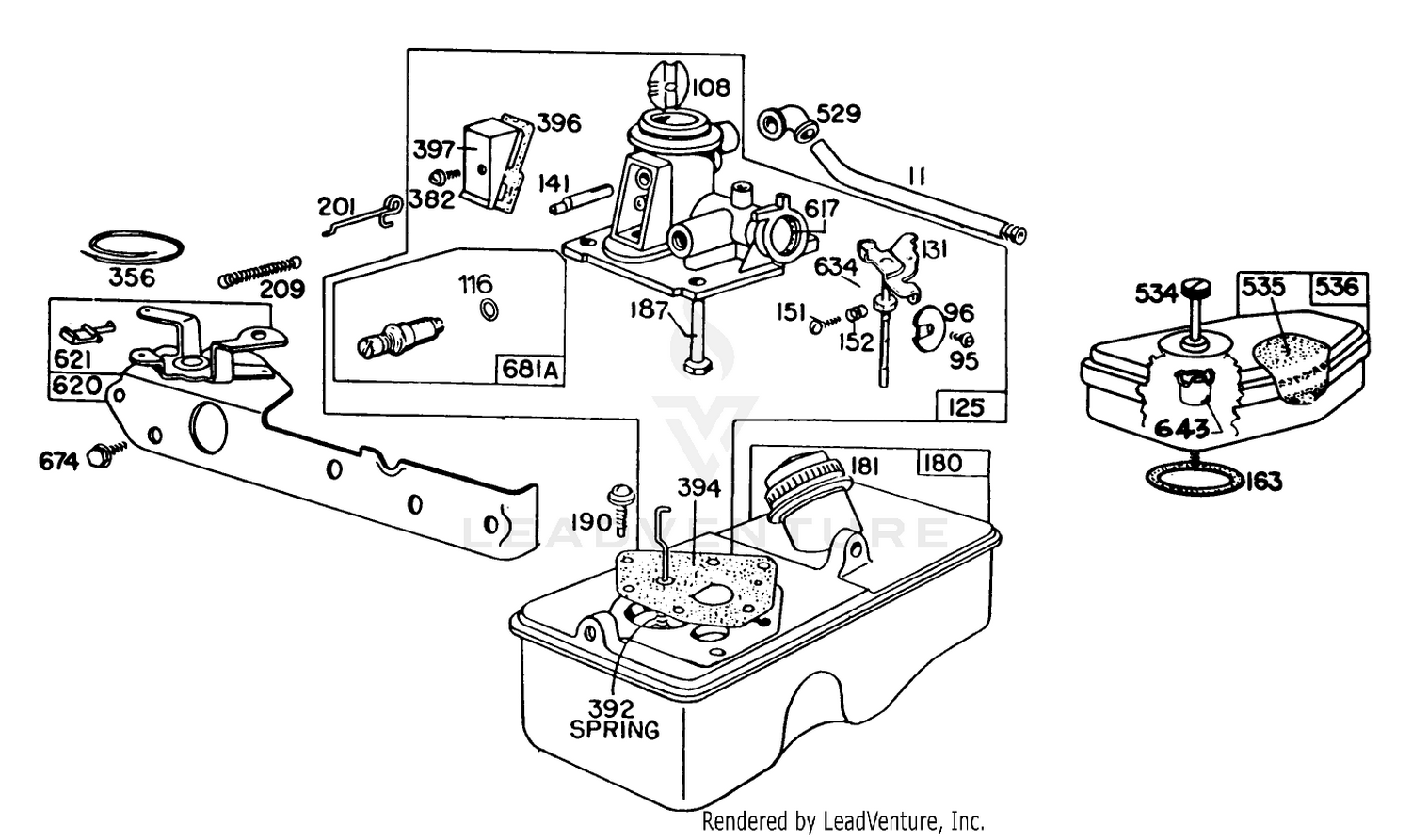 Carburetor Assembly Model 93508-0192-01