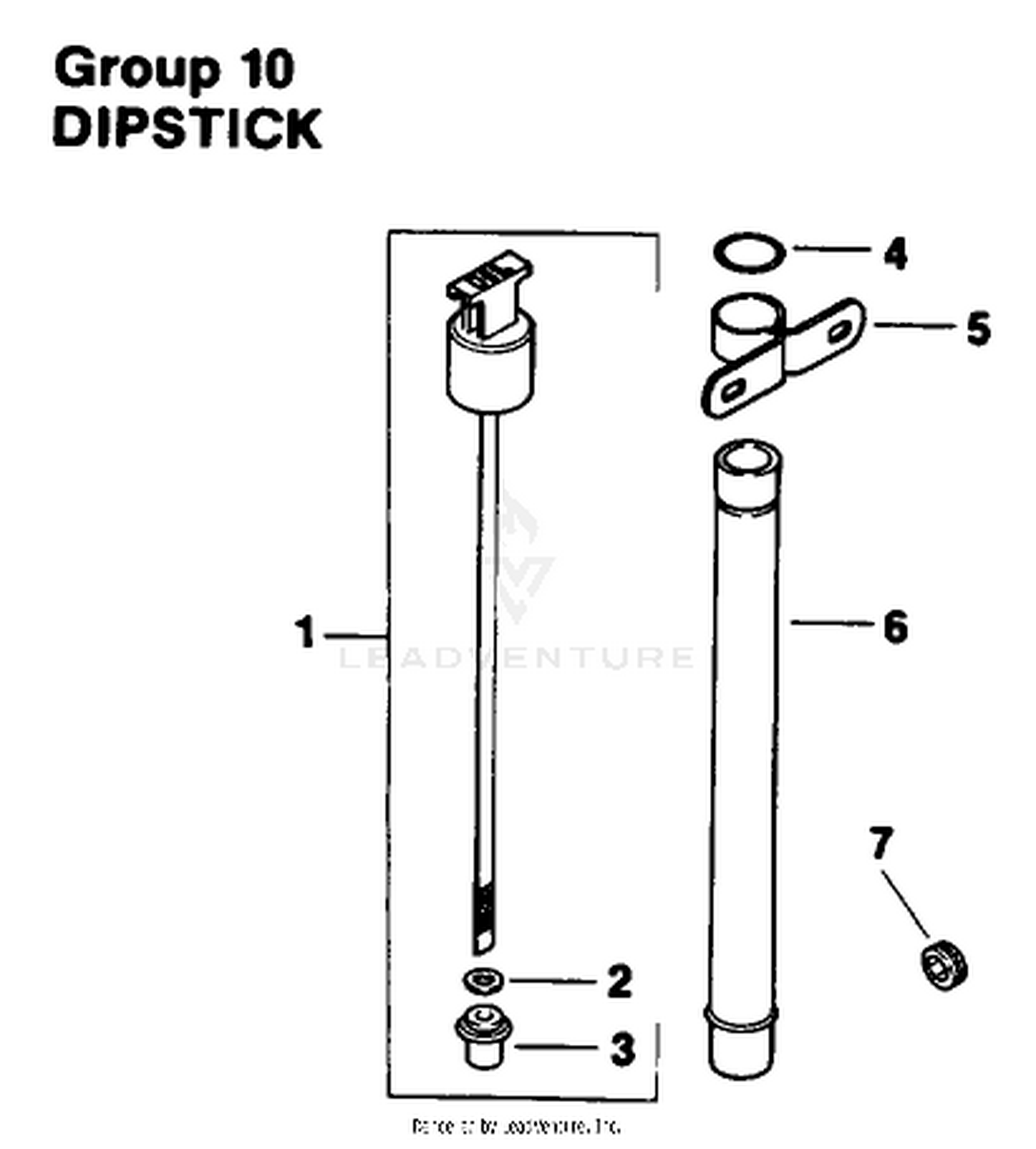 Engine Kohler Model No. Mv16s-Type Ps56519 Dipstick Group 10