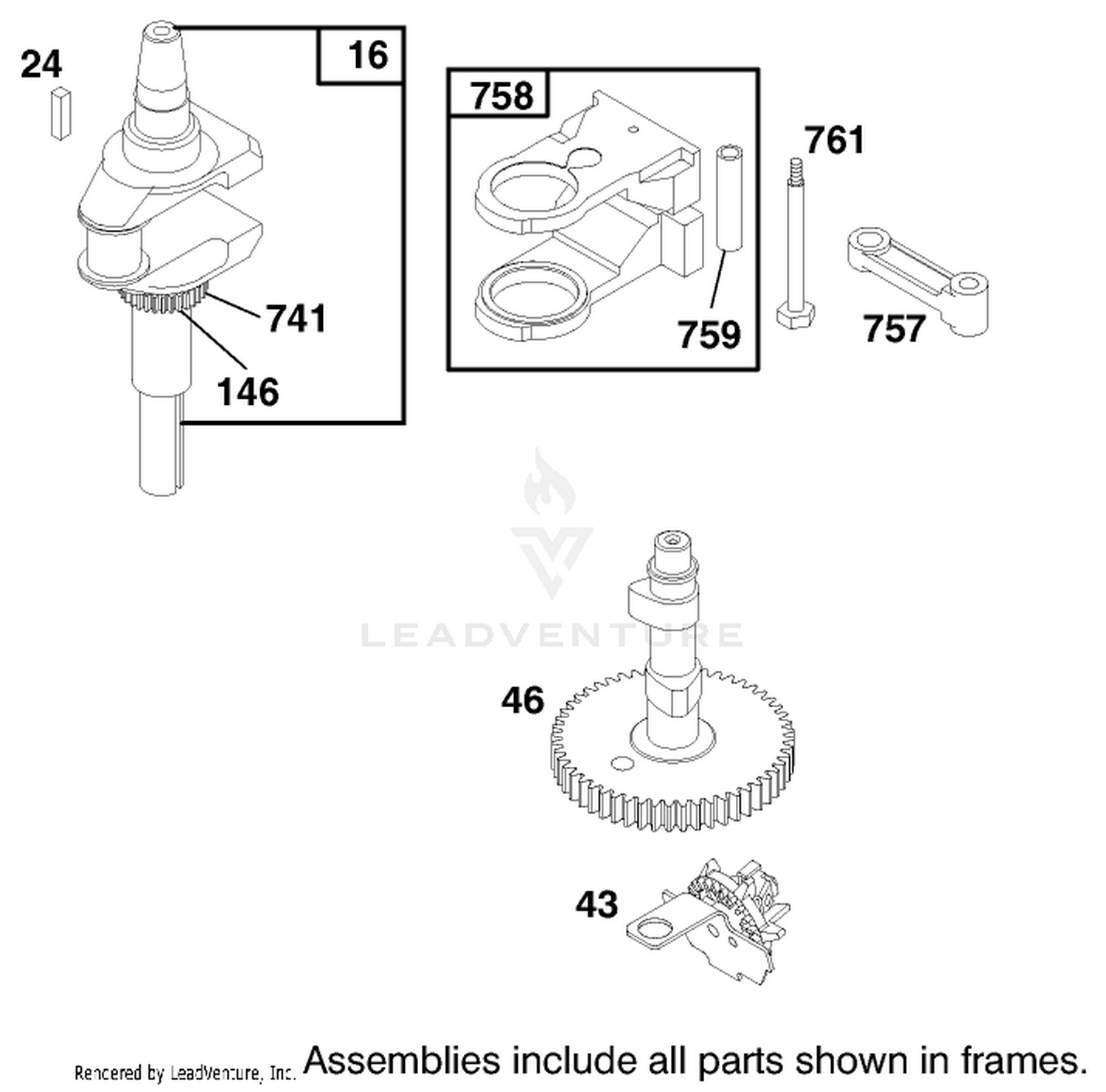 Engine Briggs  Stratton Model 28m707-1182-E1 2