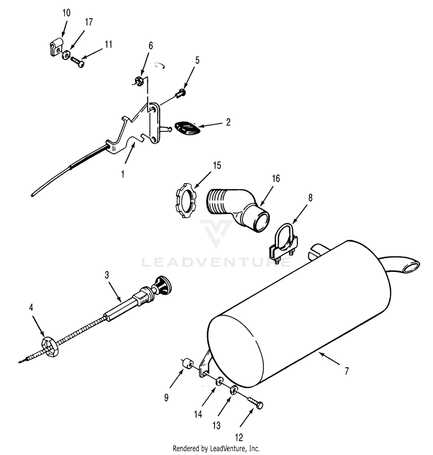 KOHLER THROTTLE CHOKE  EXHAUST