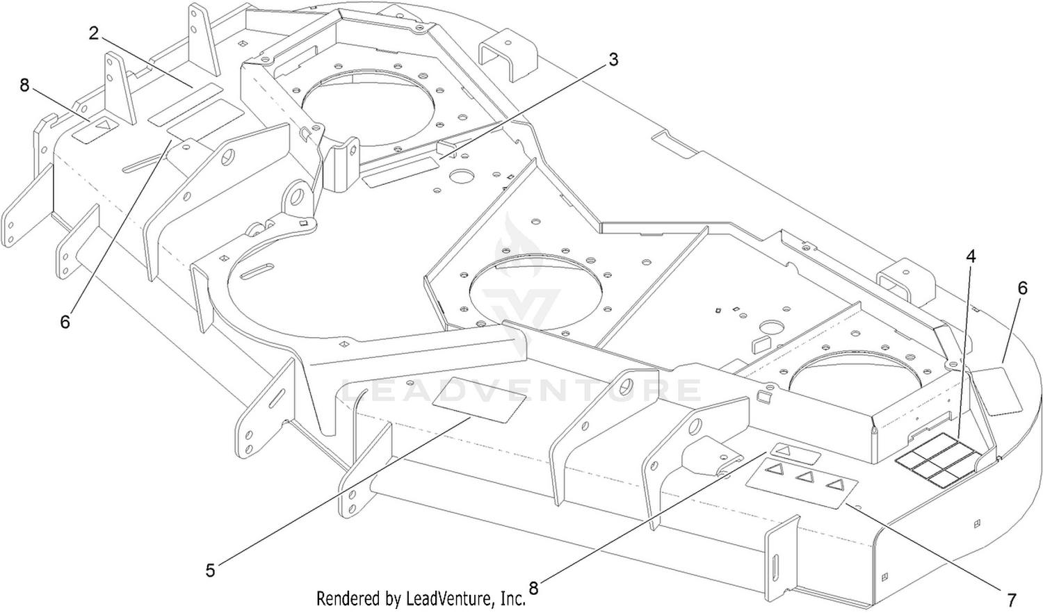 Deck and Decal Assembly No. 115-1371