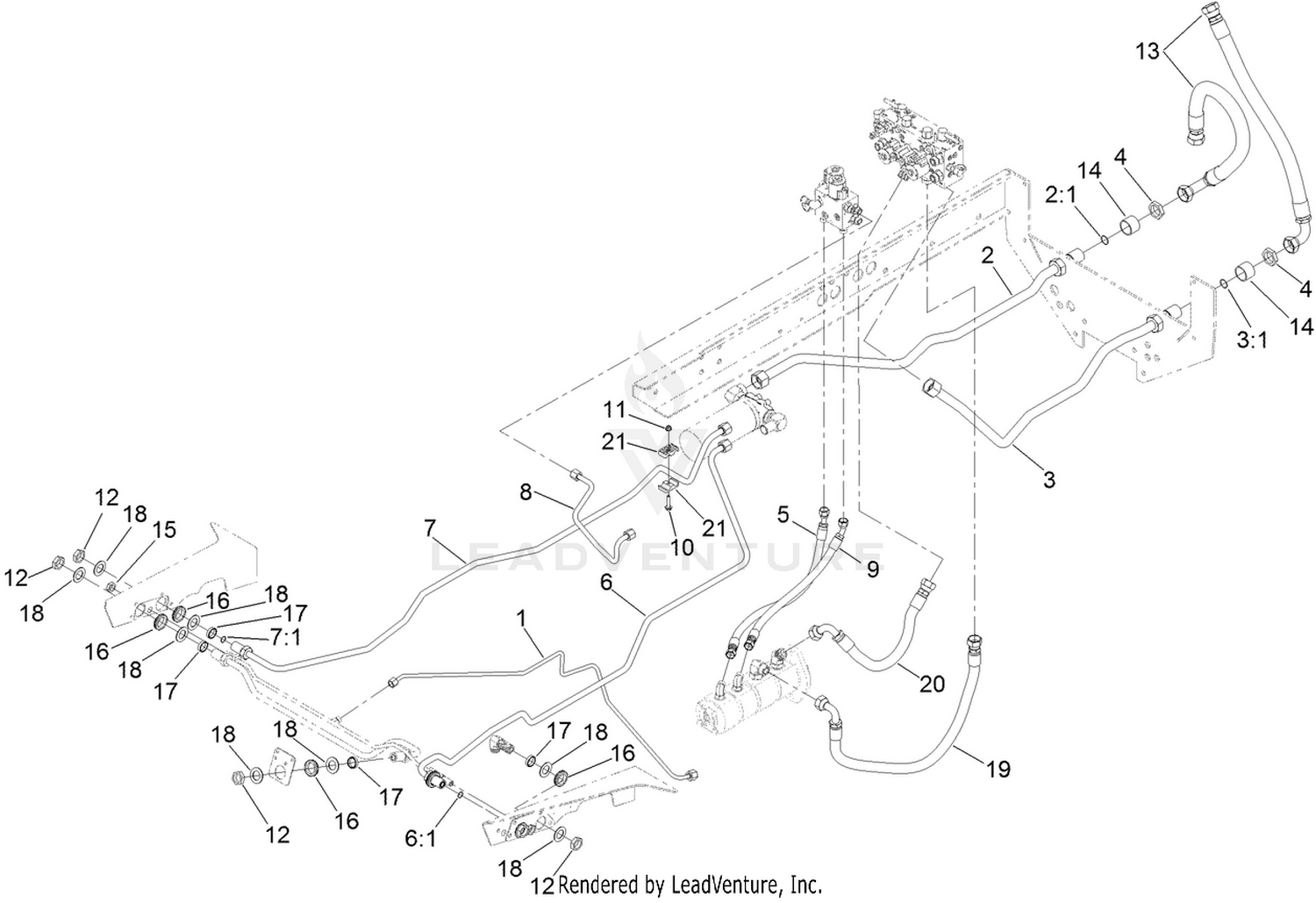 Hydraulic Mow Circuit Assembly