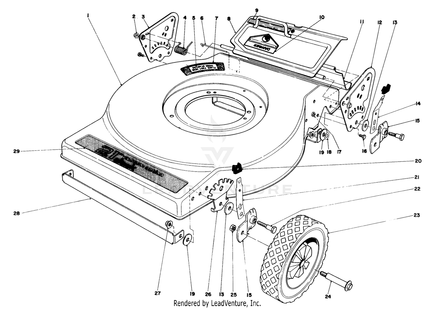 Mower Housing (model No. 16880)