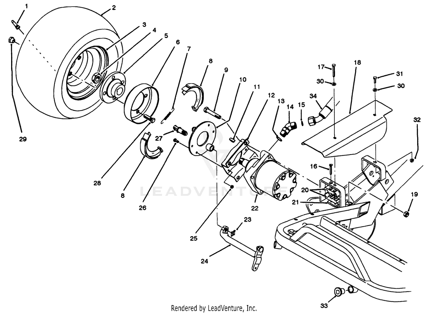Front Wheel  Brake Assembly