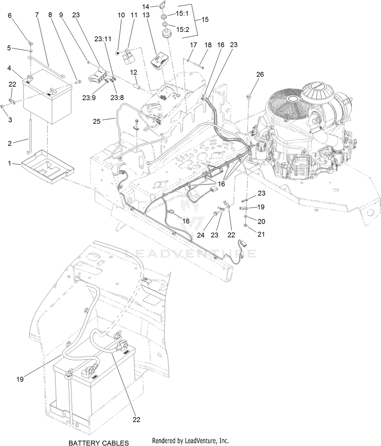 Battery and Electrical System Assembly