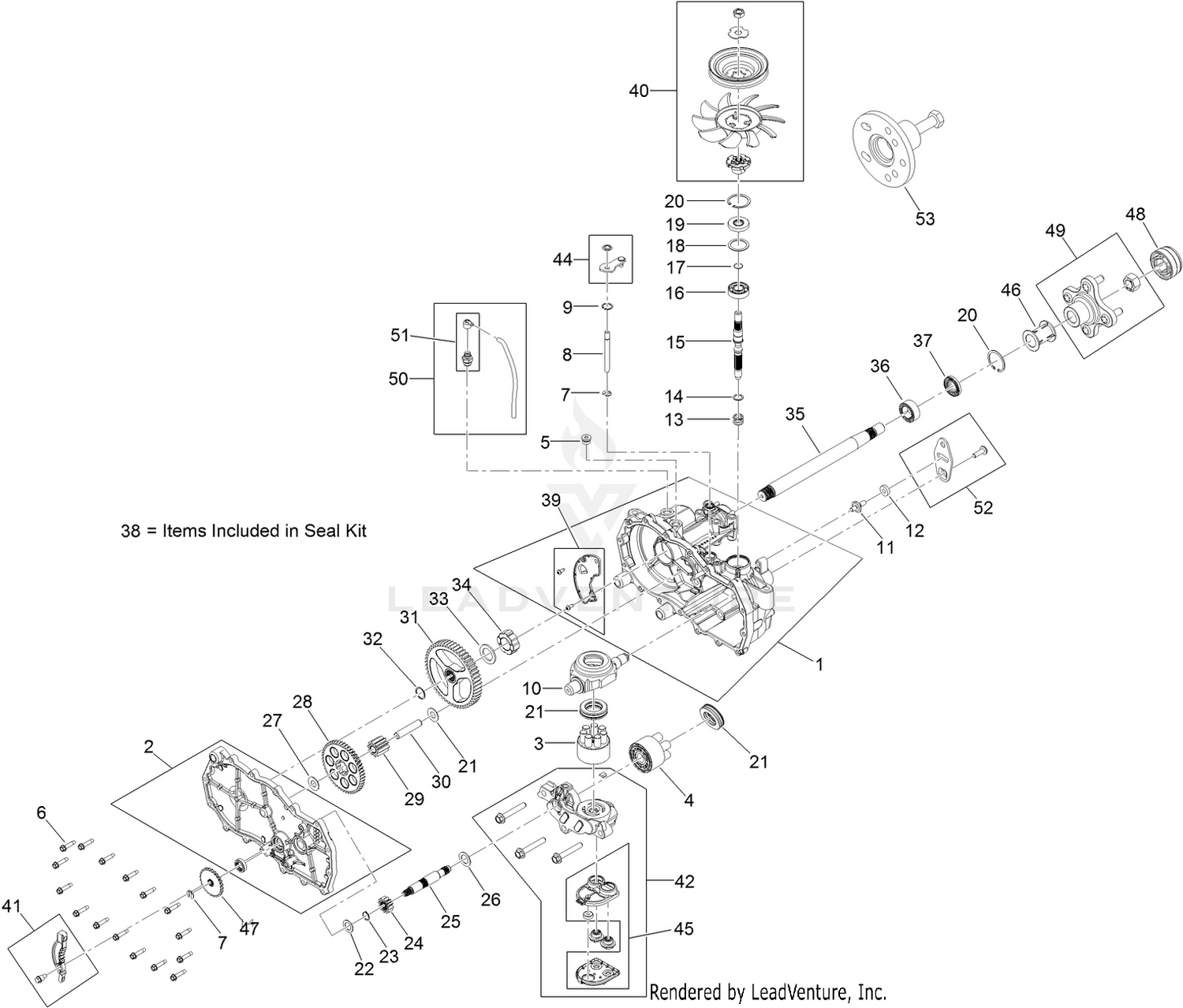 RH Transaxle Assembly No. 131-3641