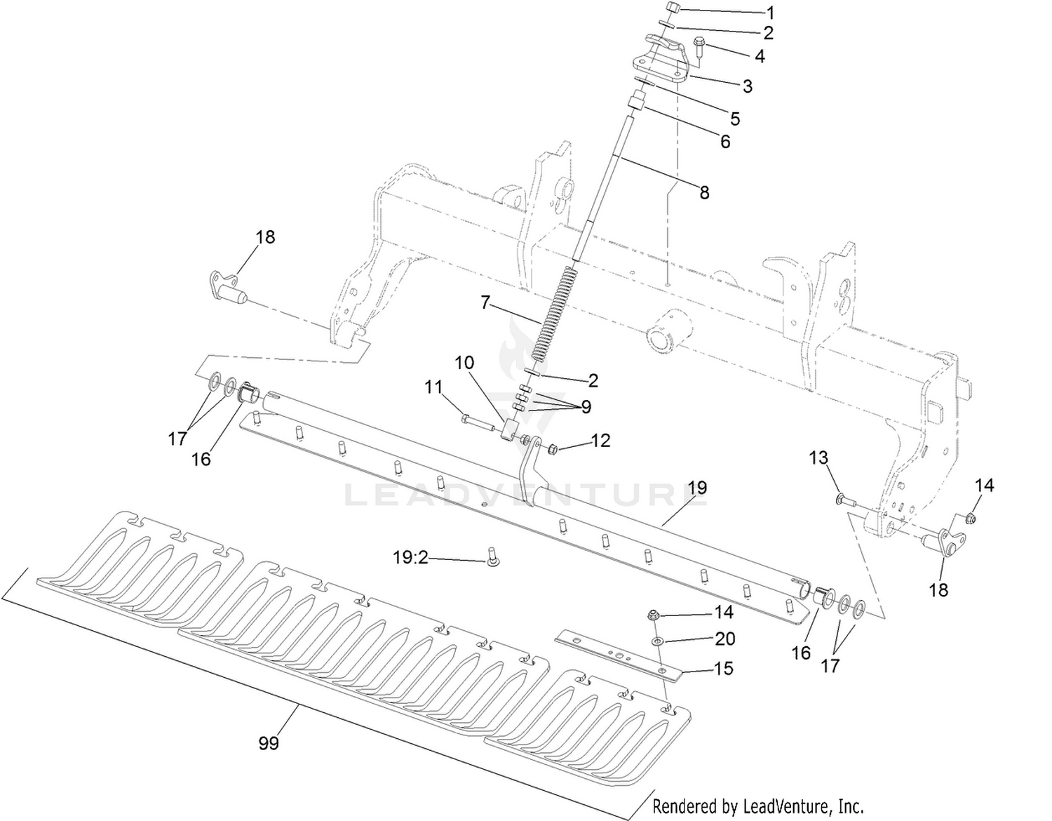 Left Hand Turf Guard Assembly