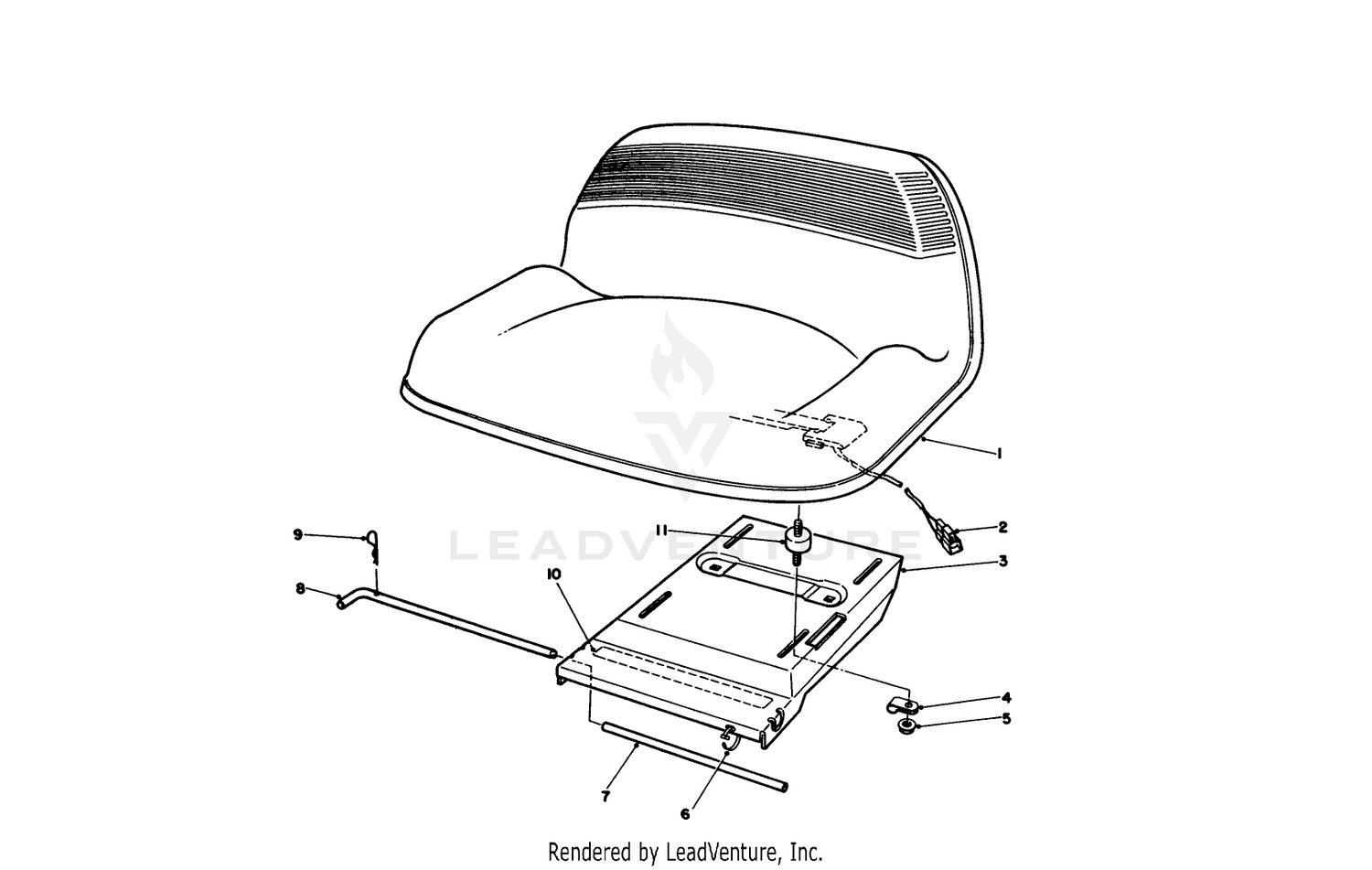 Seat Assembly (for Use On Model No. 56195)