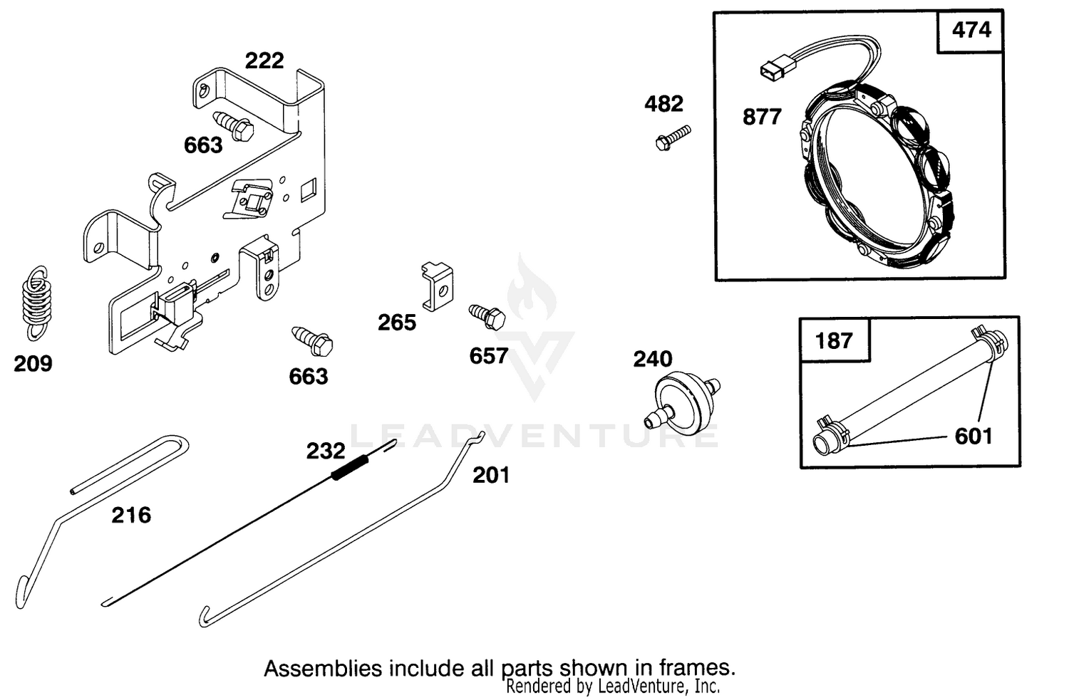 Engine Briggs  Stratton Model 286707-0453-01 5