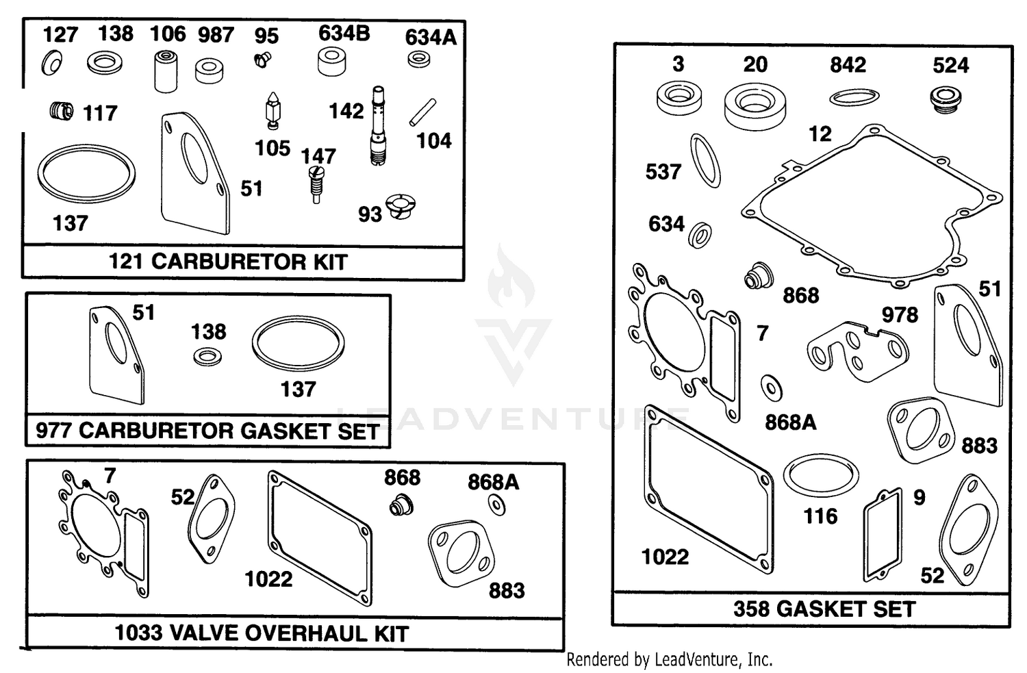 Engine Briggs  Stratton Model 28n777-0174-01 10