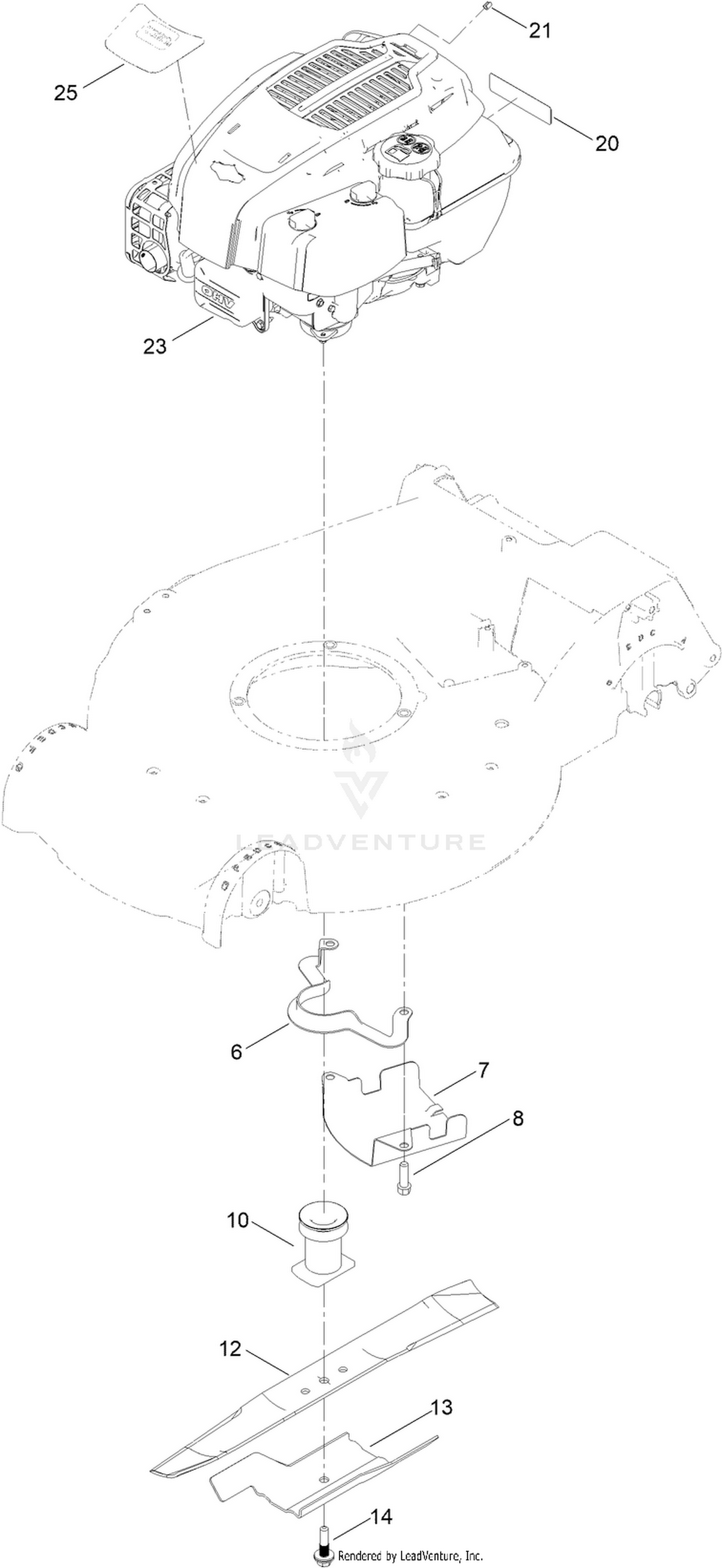 Engine and Blade Assembly