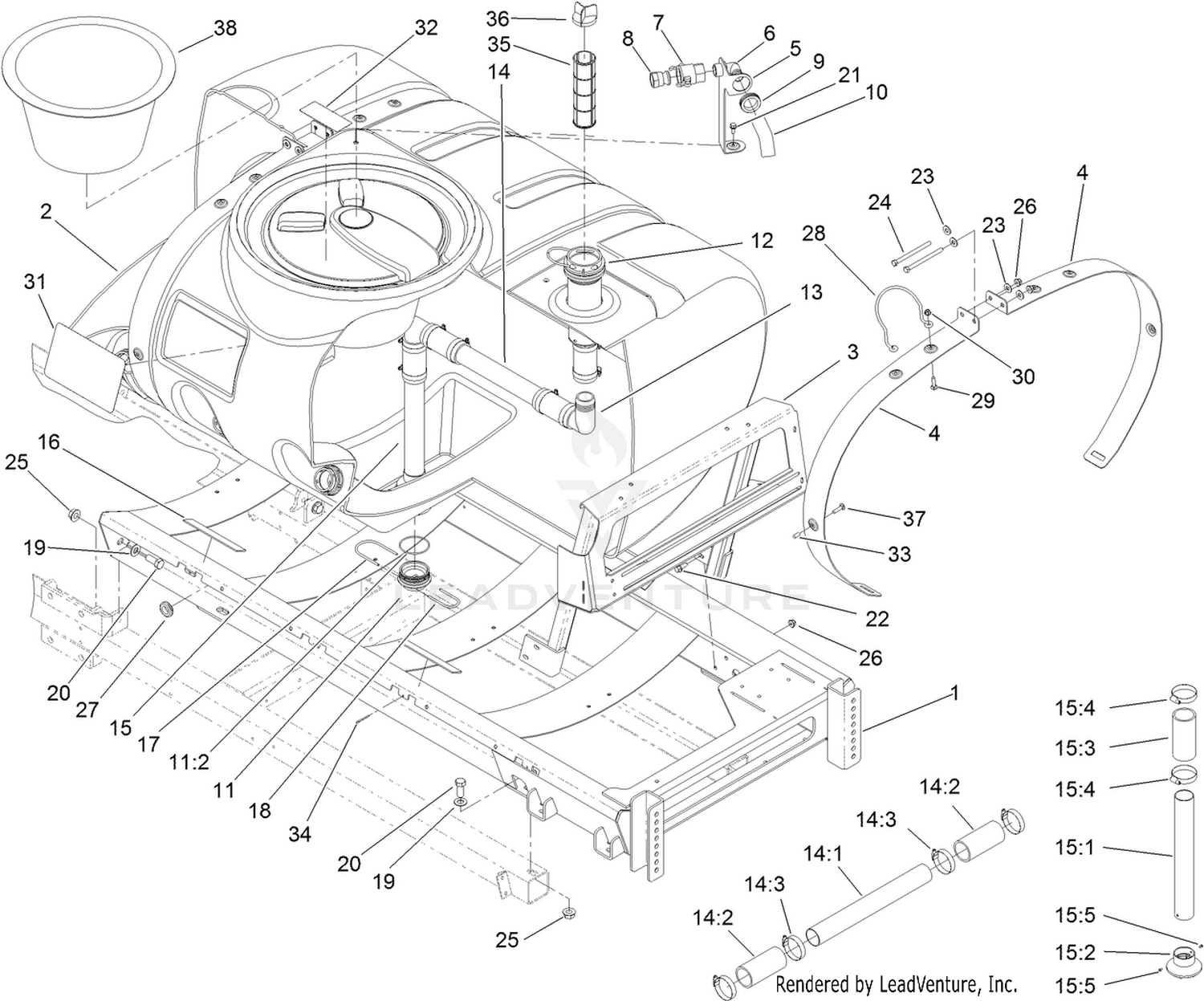 Saddle and Tank Mount