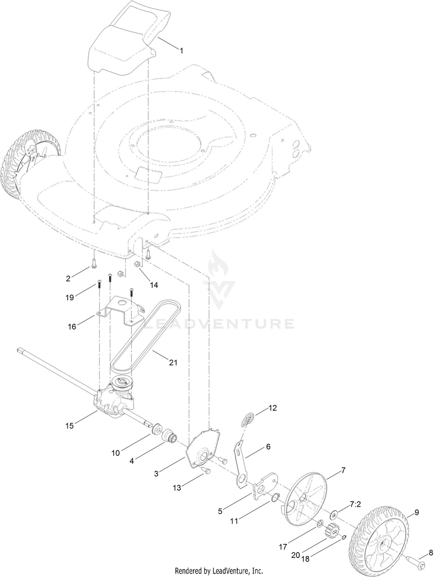 Transmission and Front Wheel Drive Assembly
