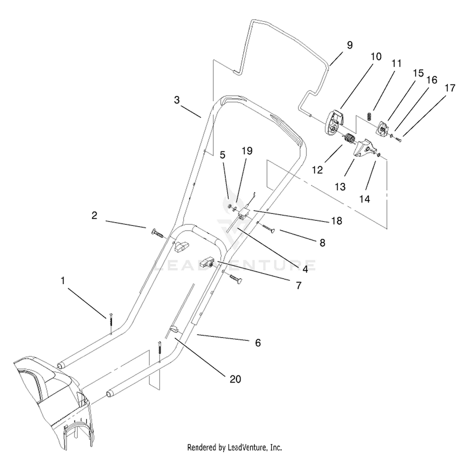 Handle And Controls Assembly