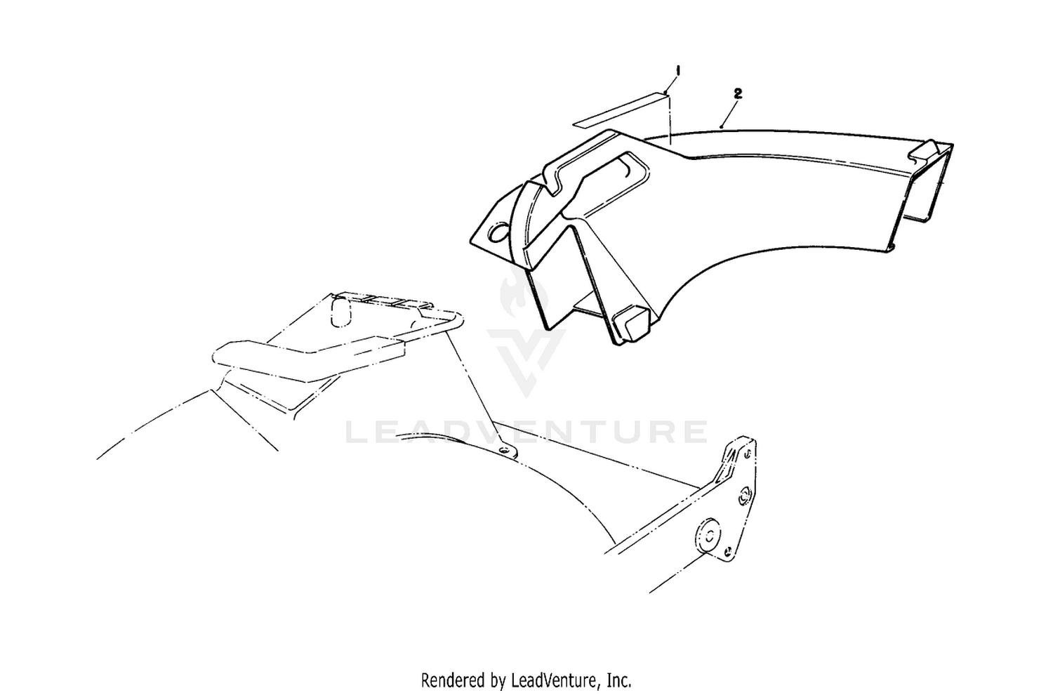 Side Discharge Chute Model No. 59110 (optional)