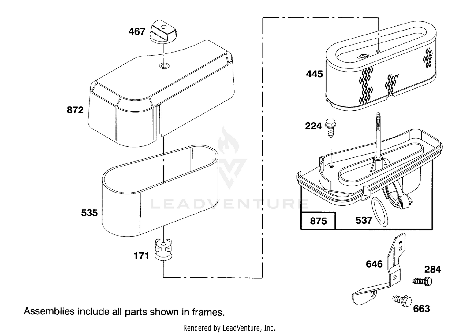 Engine Briggs  Stratton Model 286707-0453-01 4