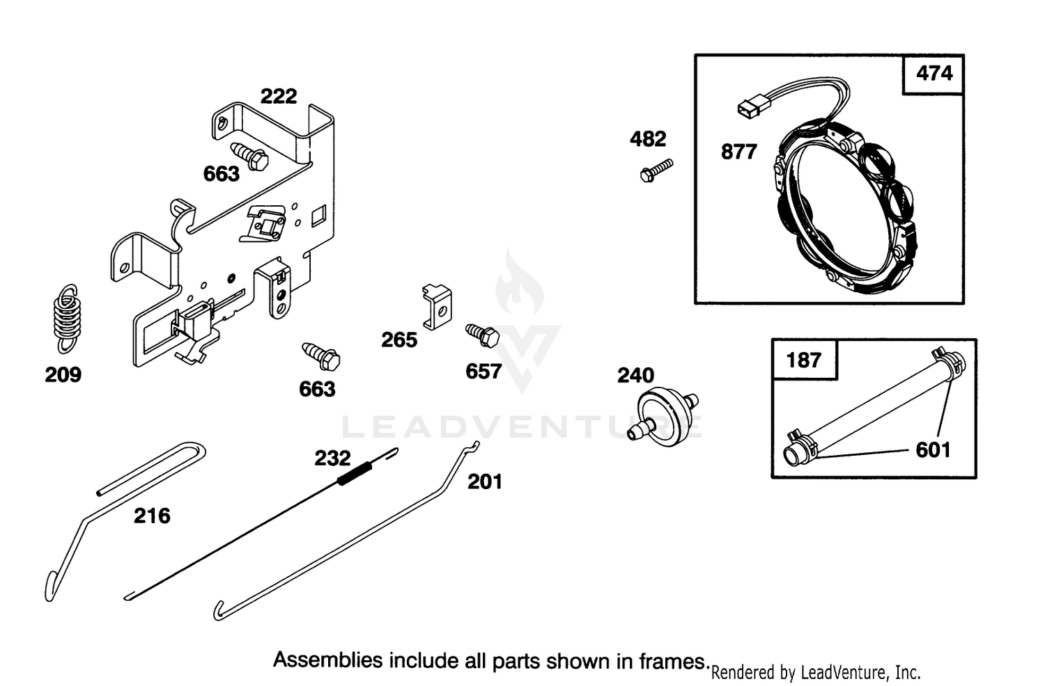 Engine Briggs  Stratton Model 28m707-0122-01 5