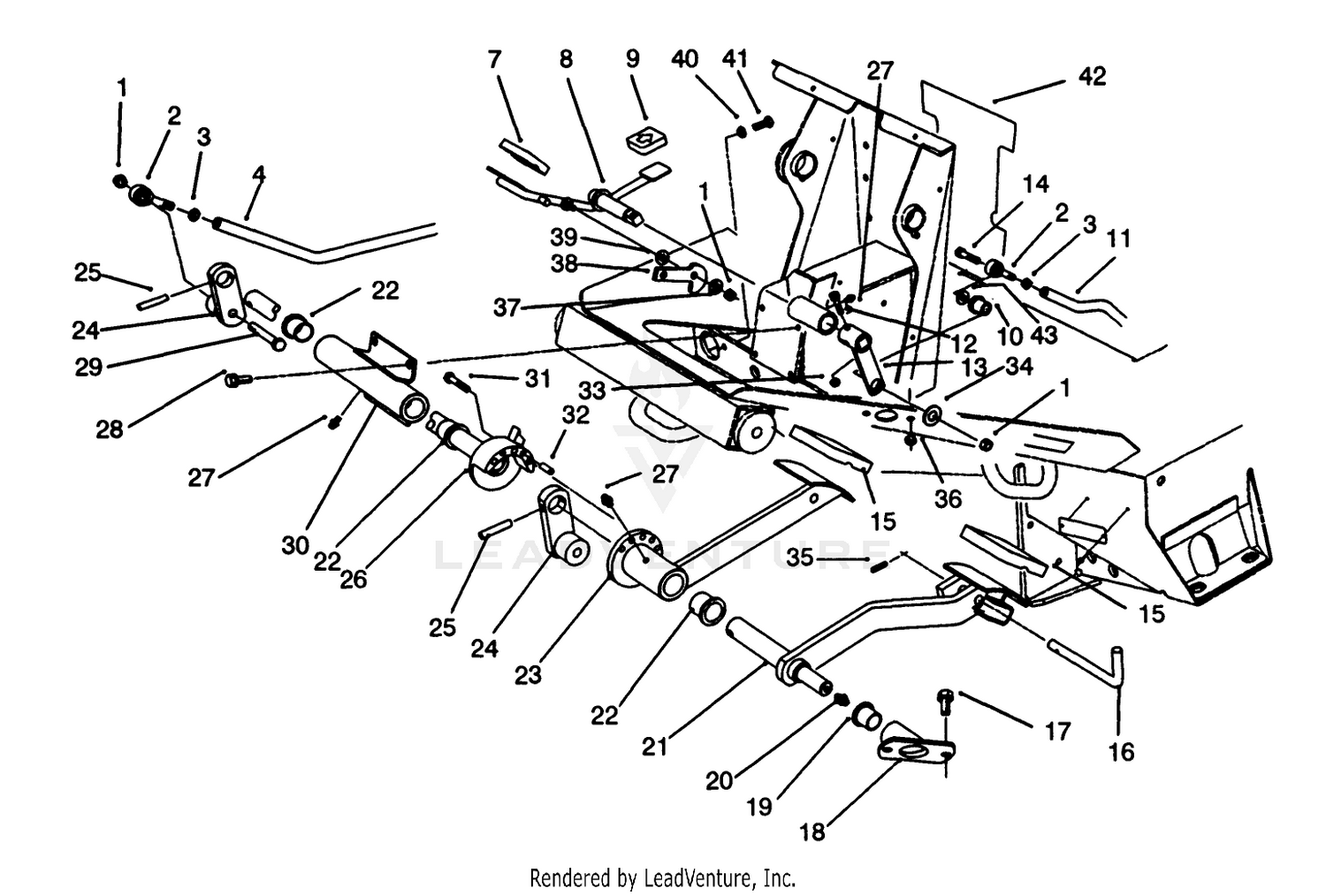 Traction  Brake Pedals Assembly