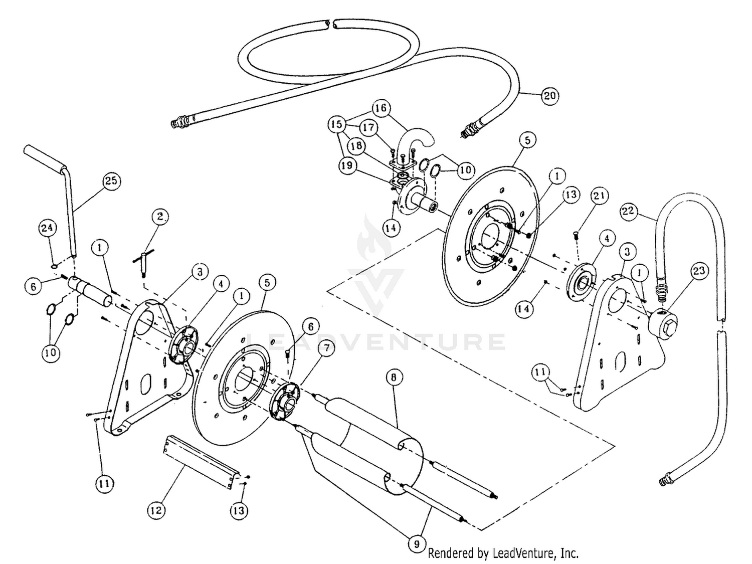 HOSE REEL for SKID SPRAYER