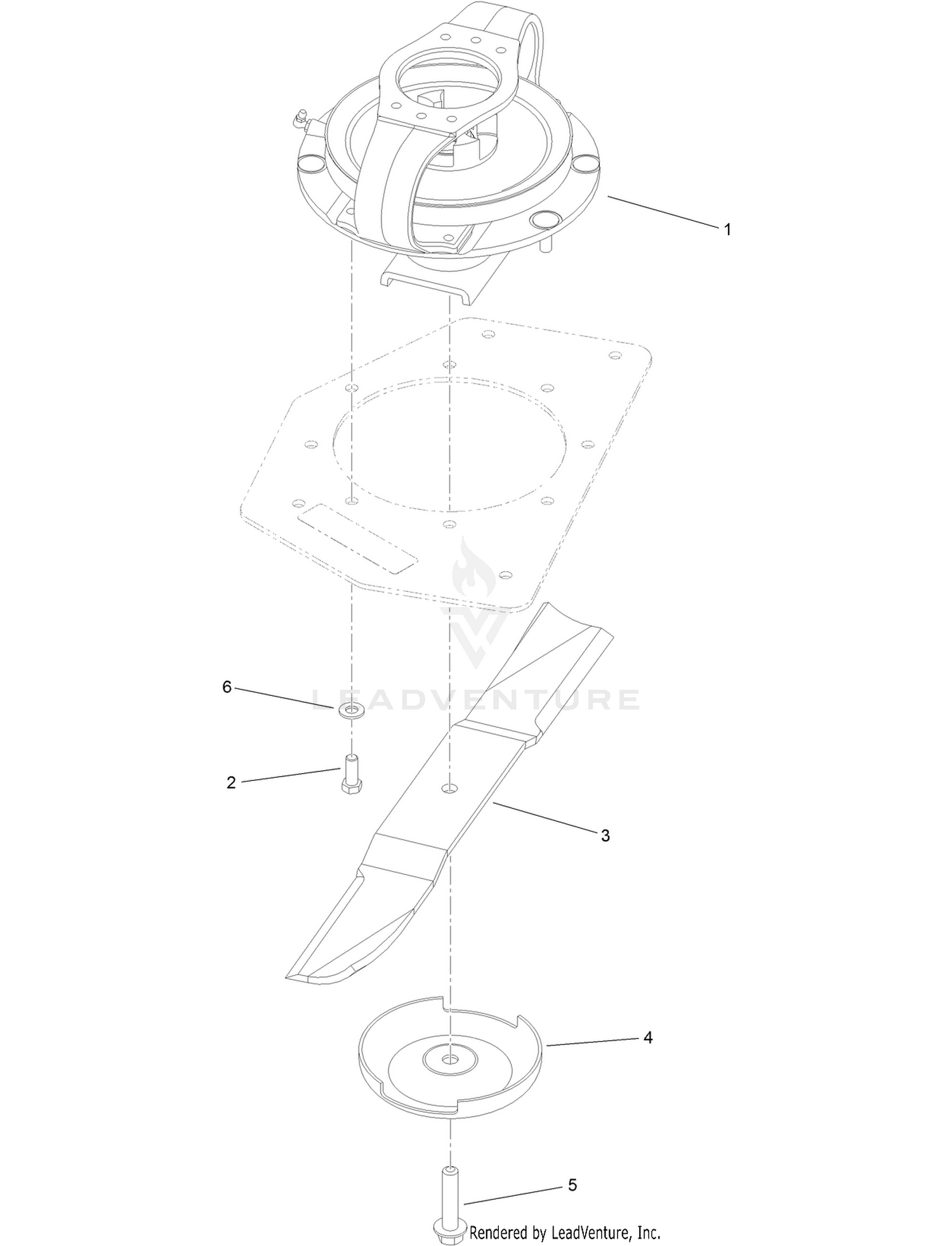 LH and RH Deck Driving Spindle Assembly