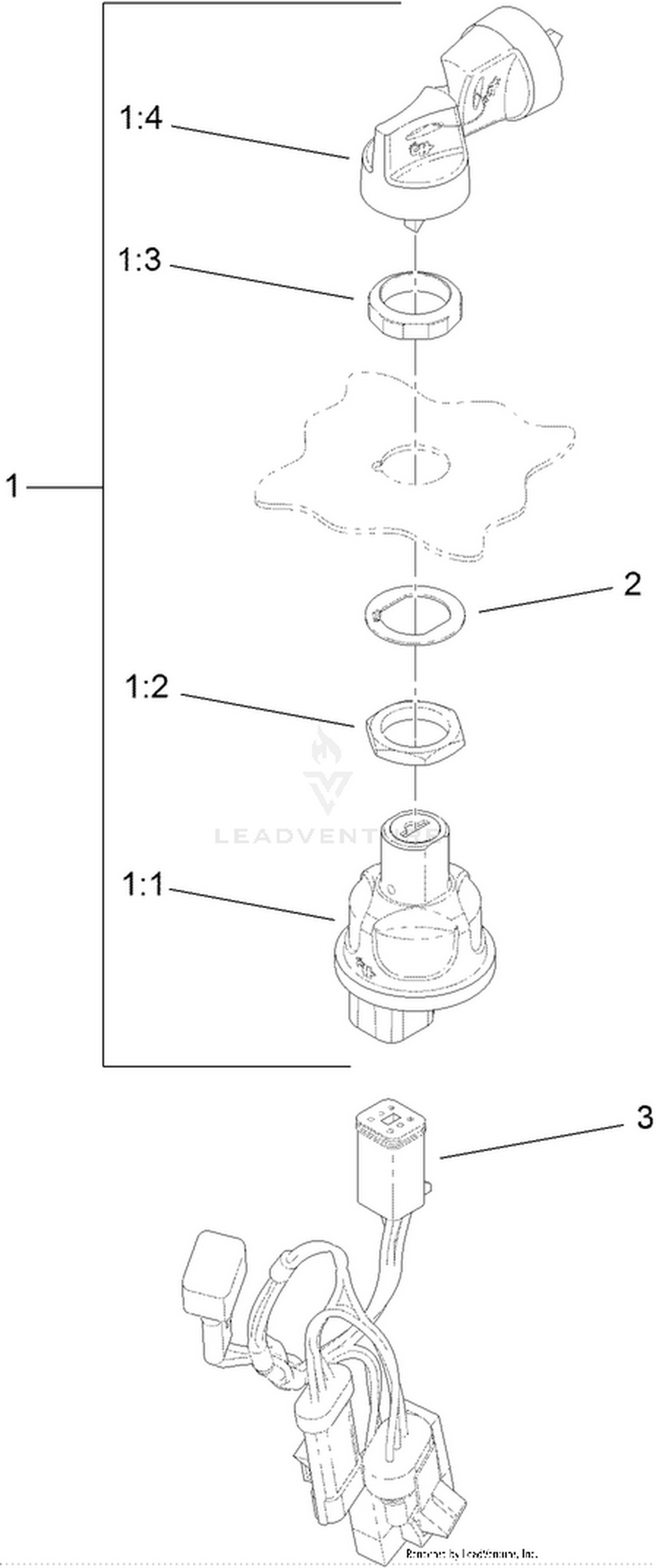 Ignition Switch Kit No. 121-5357