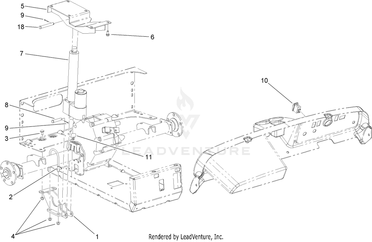 Electric Bed Lift Kit Assembly