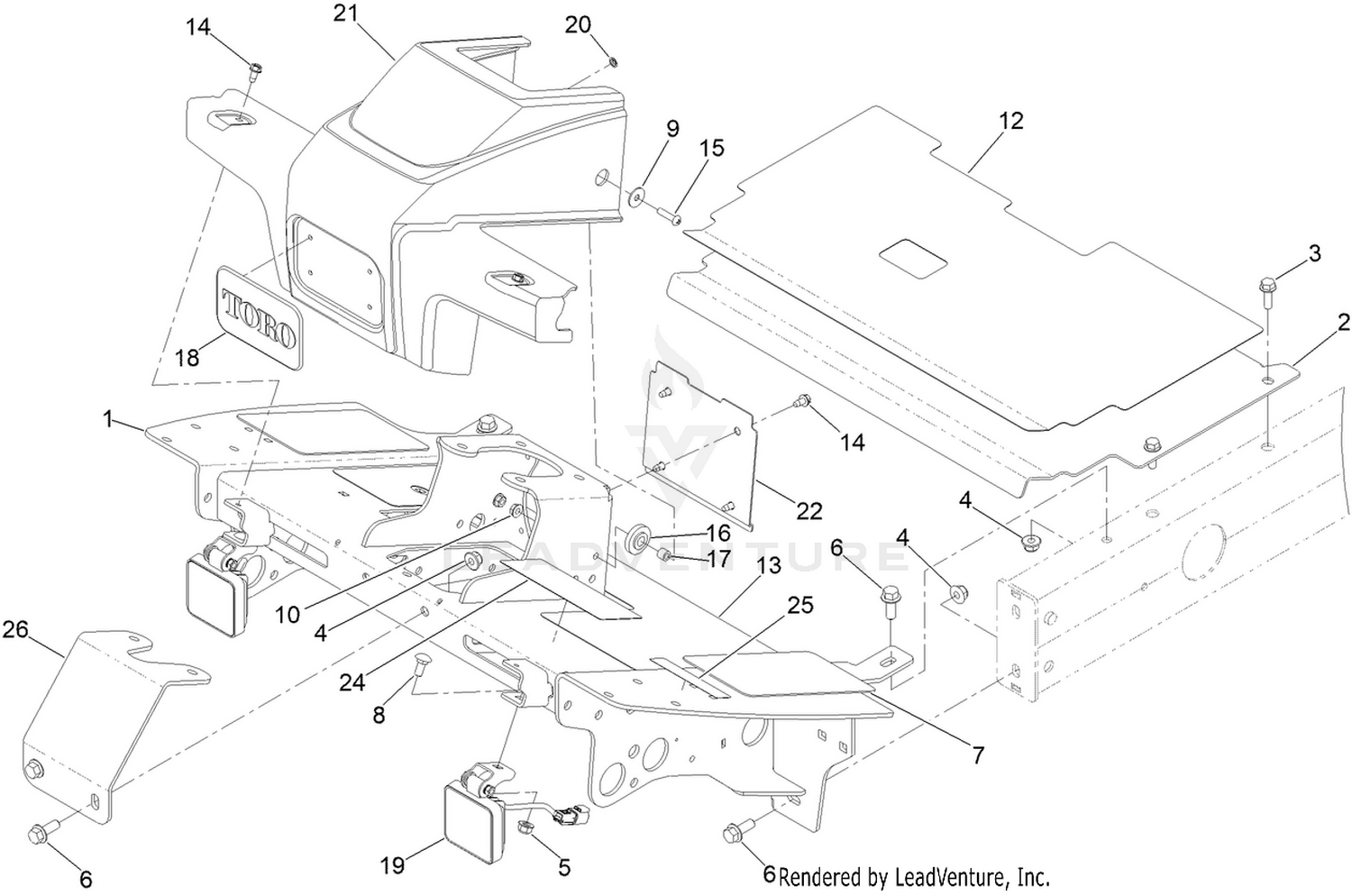 Platform and Shroud Assembly